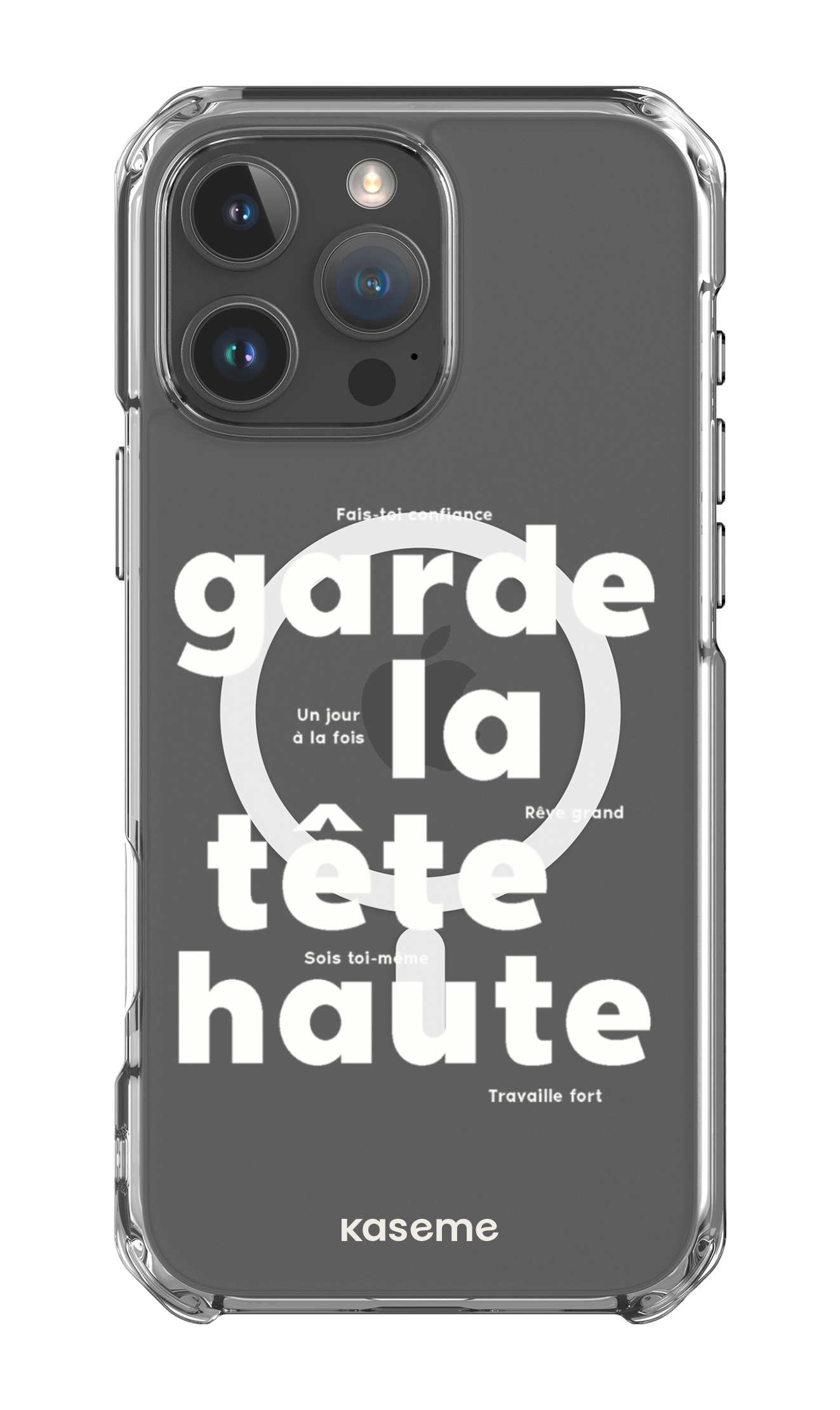 iPhone 16 Pro Max Clear Case Magsafe État d'esprit Clear Case -