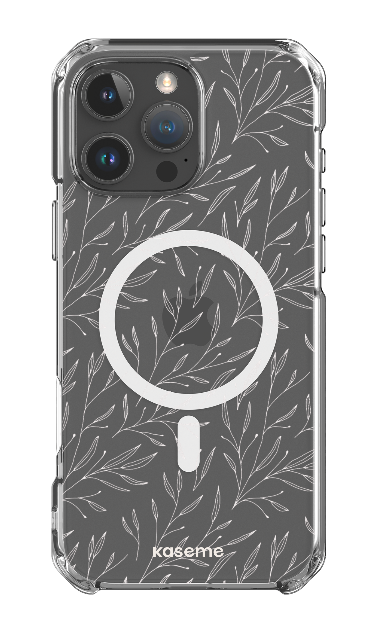 iPhone 16 Pro Max Clear Case Magsafe Hibiscus Clear Case -