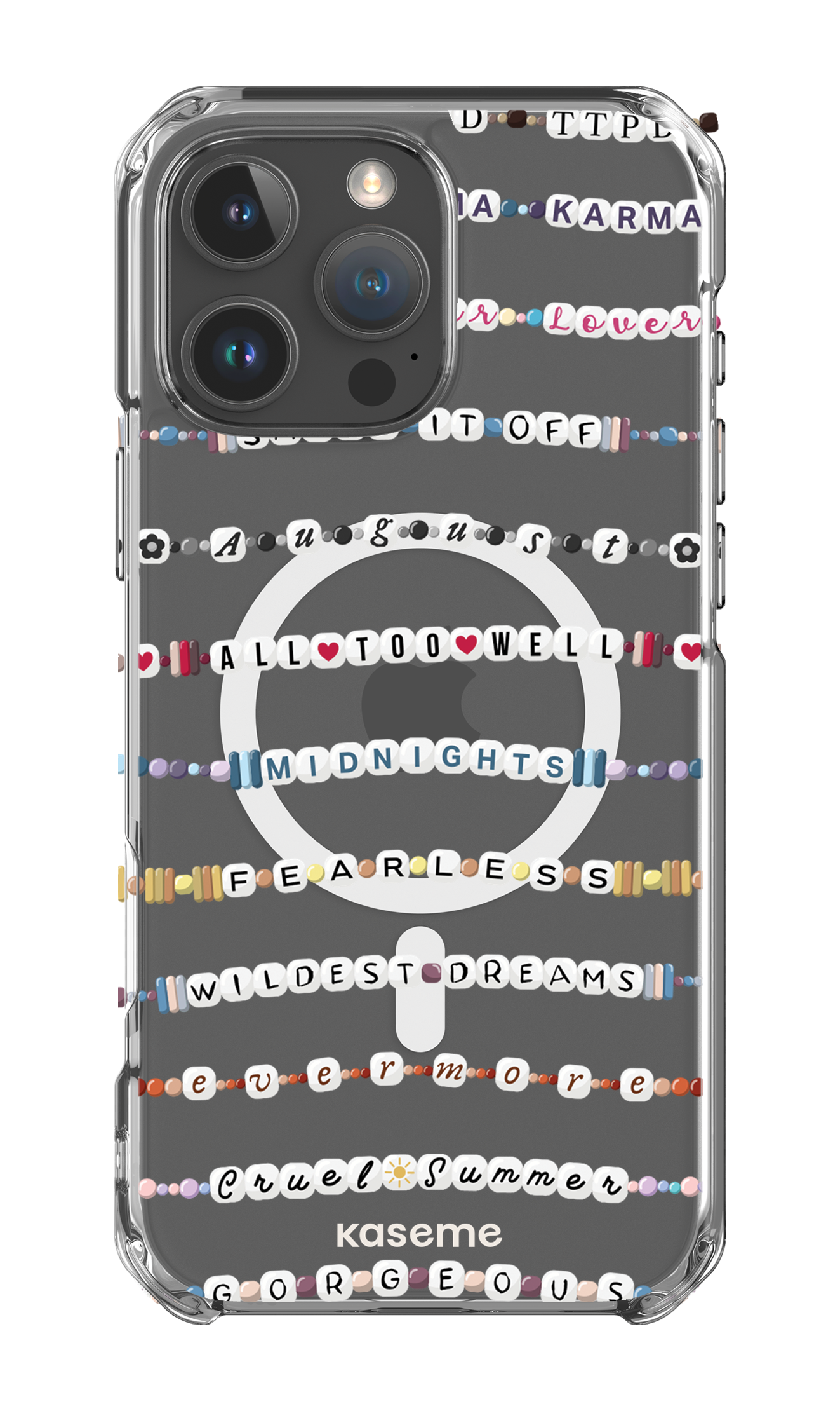 iPhone 16 Pro Max Clear Case Magsafe Love Story Clear Case -