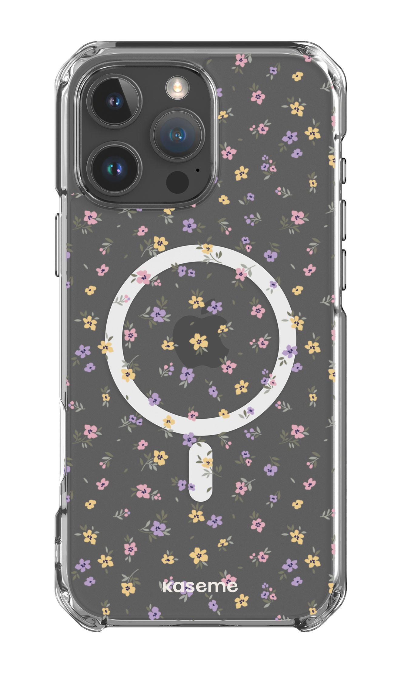iPhone 16 Pro Max Clear Case Magsafe Porcelain Blossom Clear Case -