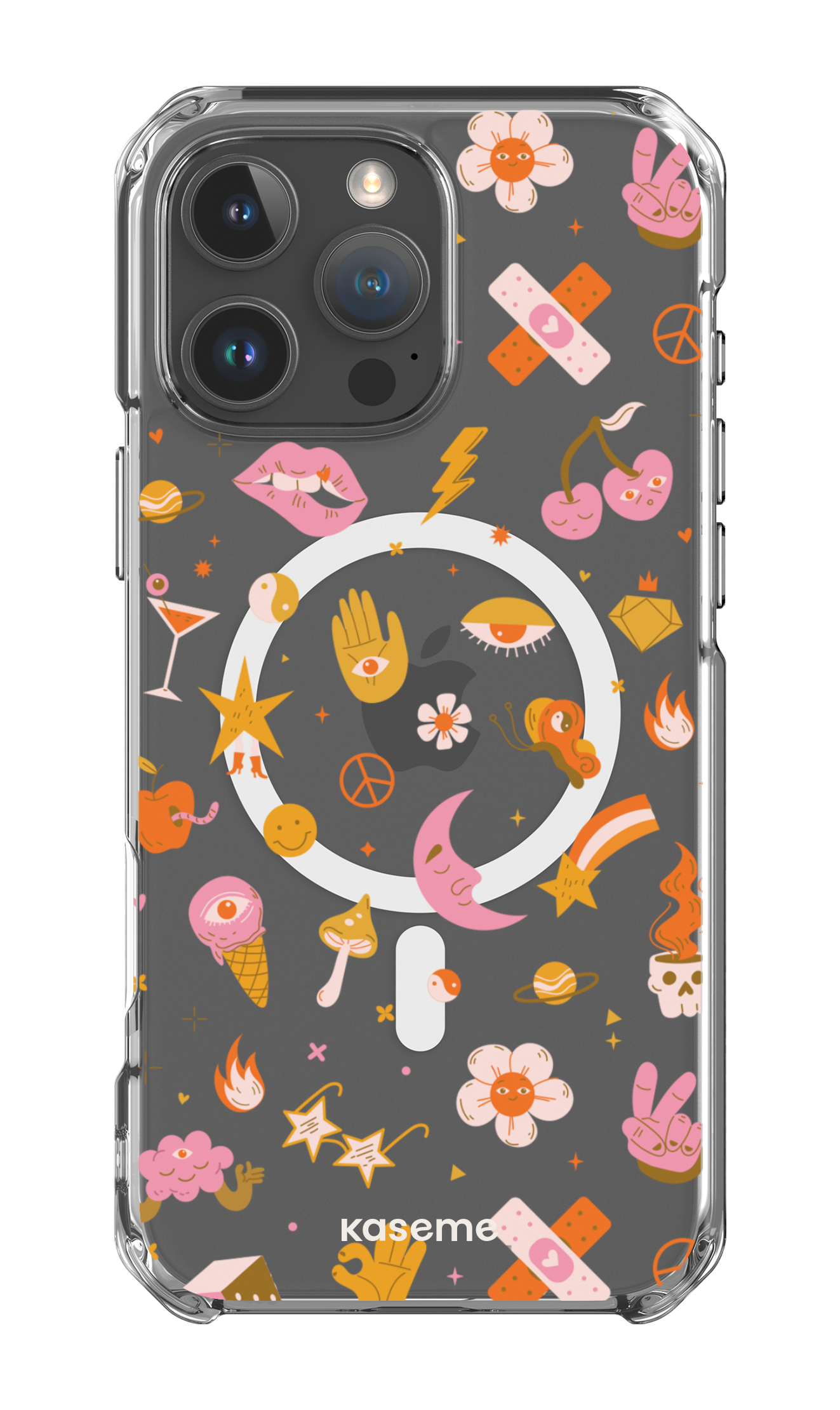 iPhone 16 Pro Max Clear Case Magsafe Psycho Clear Case -