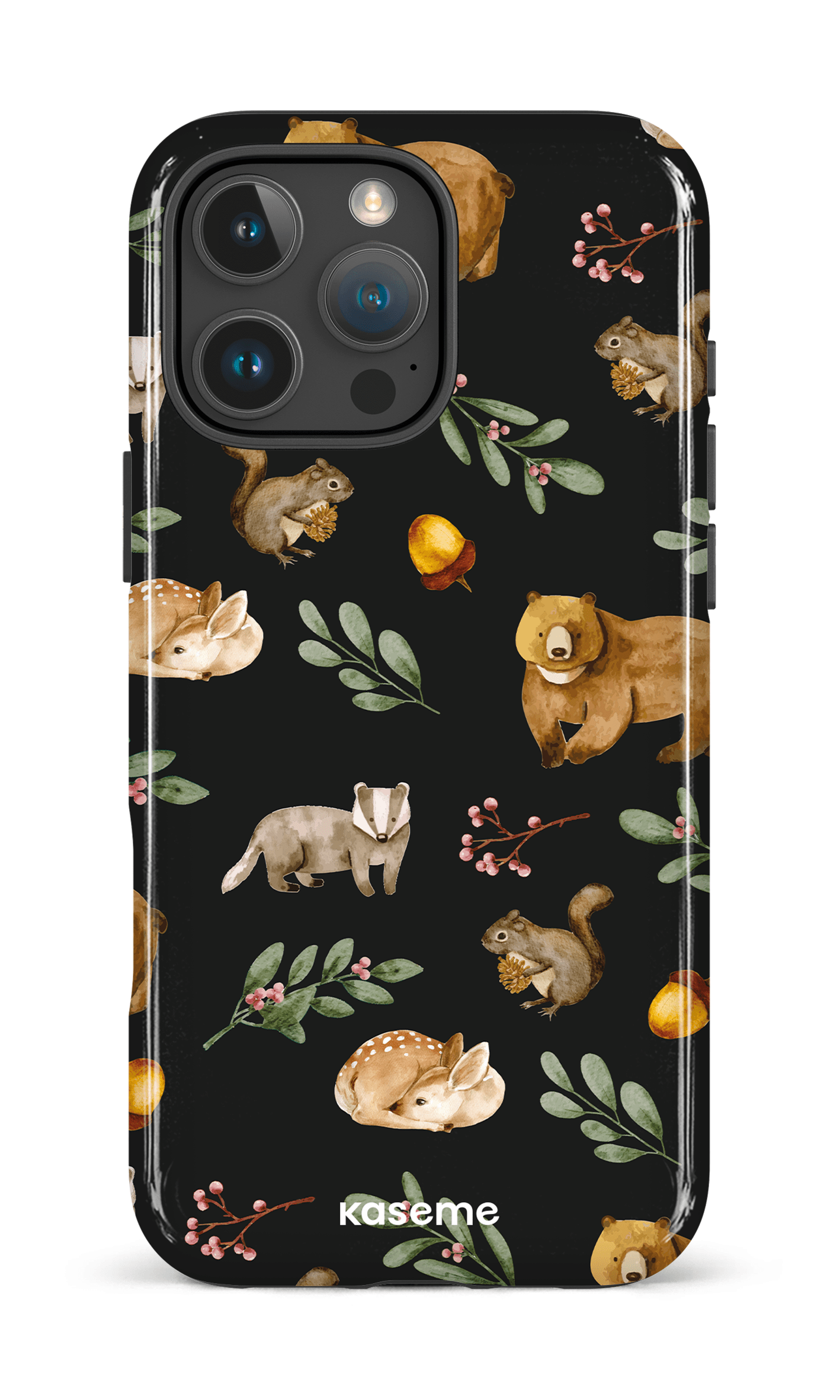 iPhone 16 Pro Max Impact Case Furry Forest -