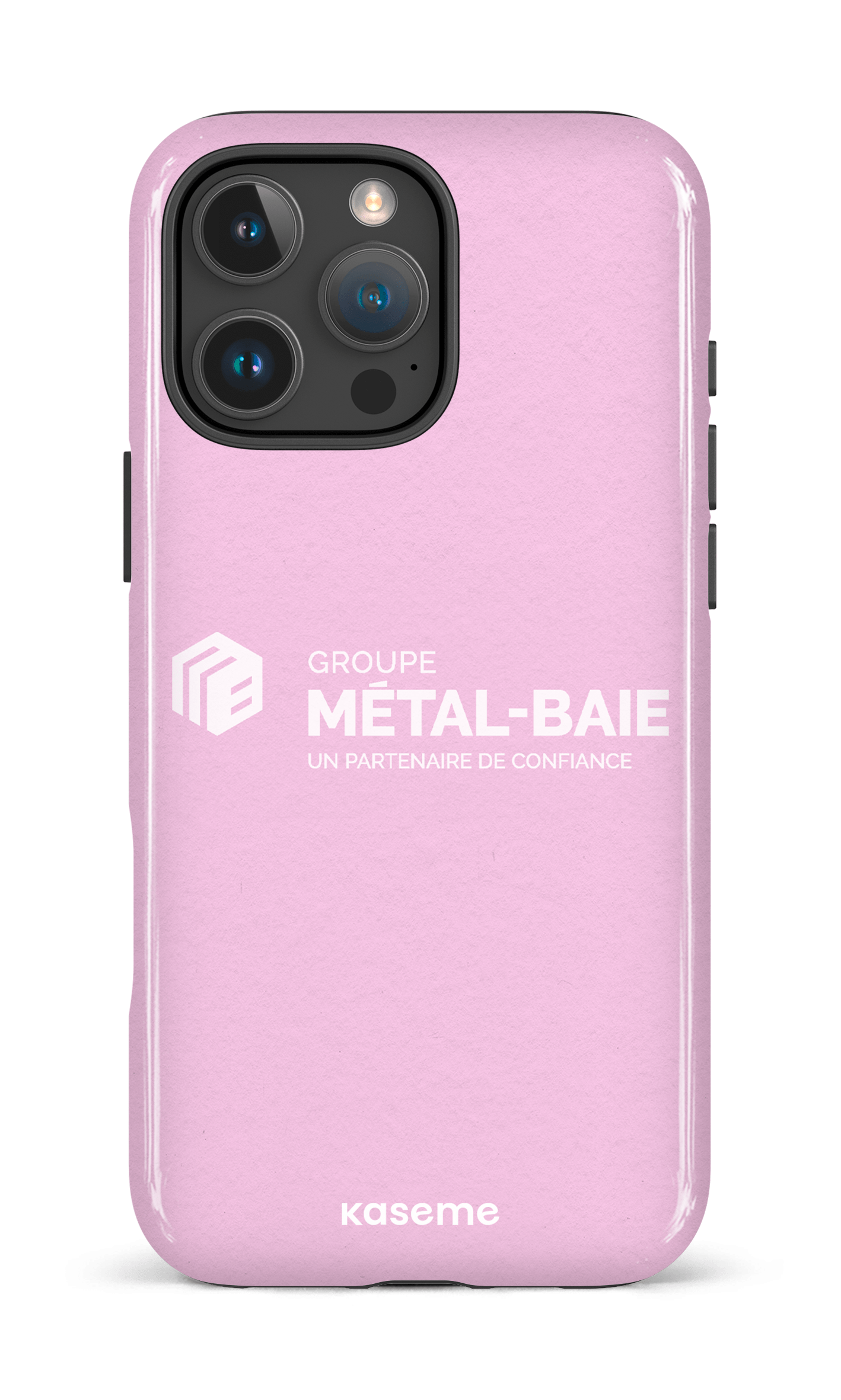 iPhone 16 Pro Max Impact Case Métal-Baie Rose -