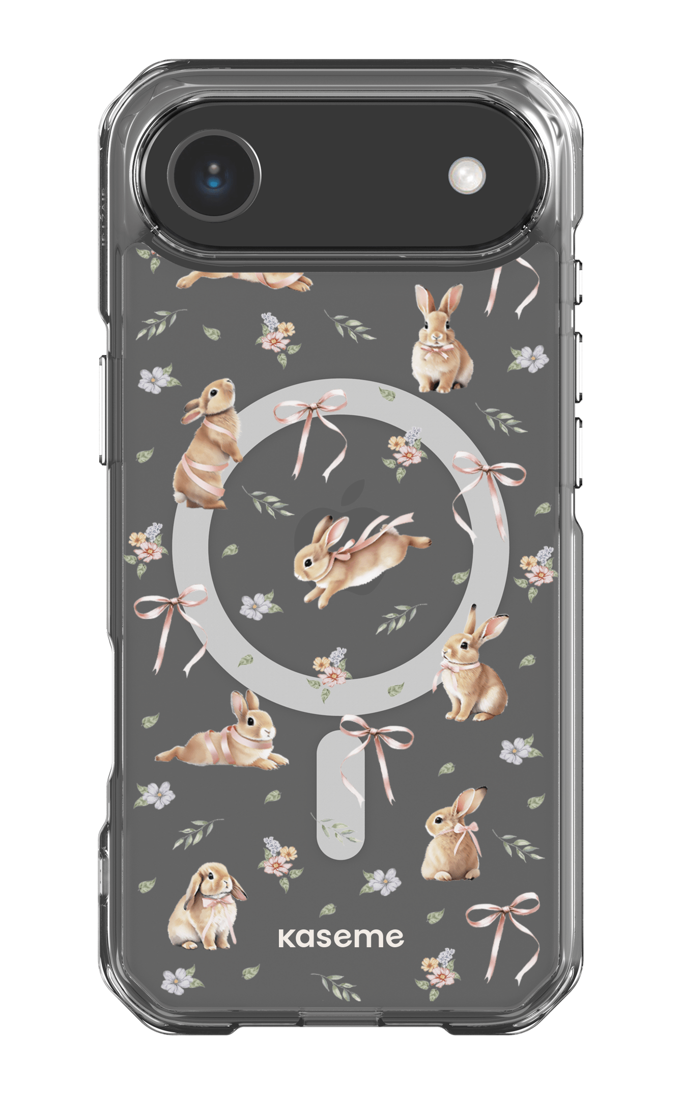 iPhone 17 Air Clear Case Magsafe Bunny Bloom Clear Case -