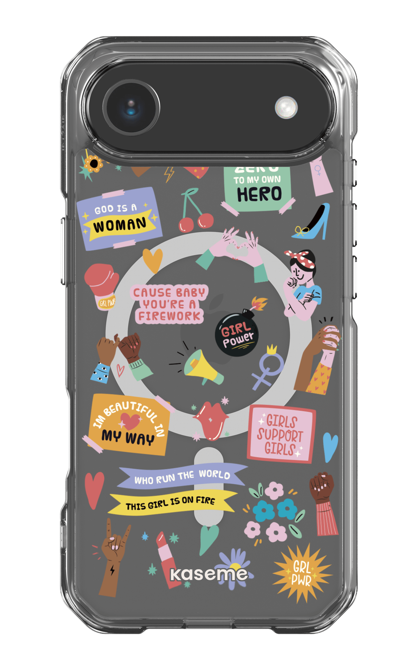 iPhone 17 Air Clear Case Magsafe Girl Boss Clear Case -