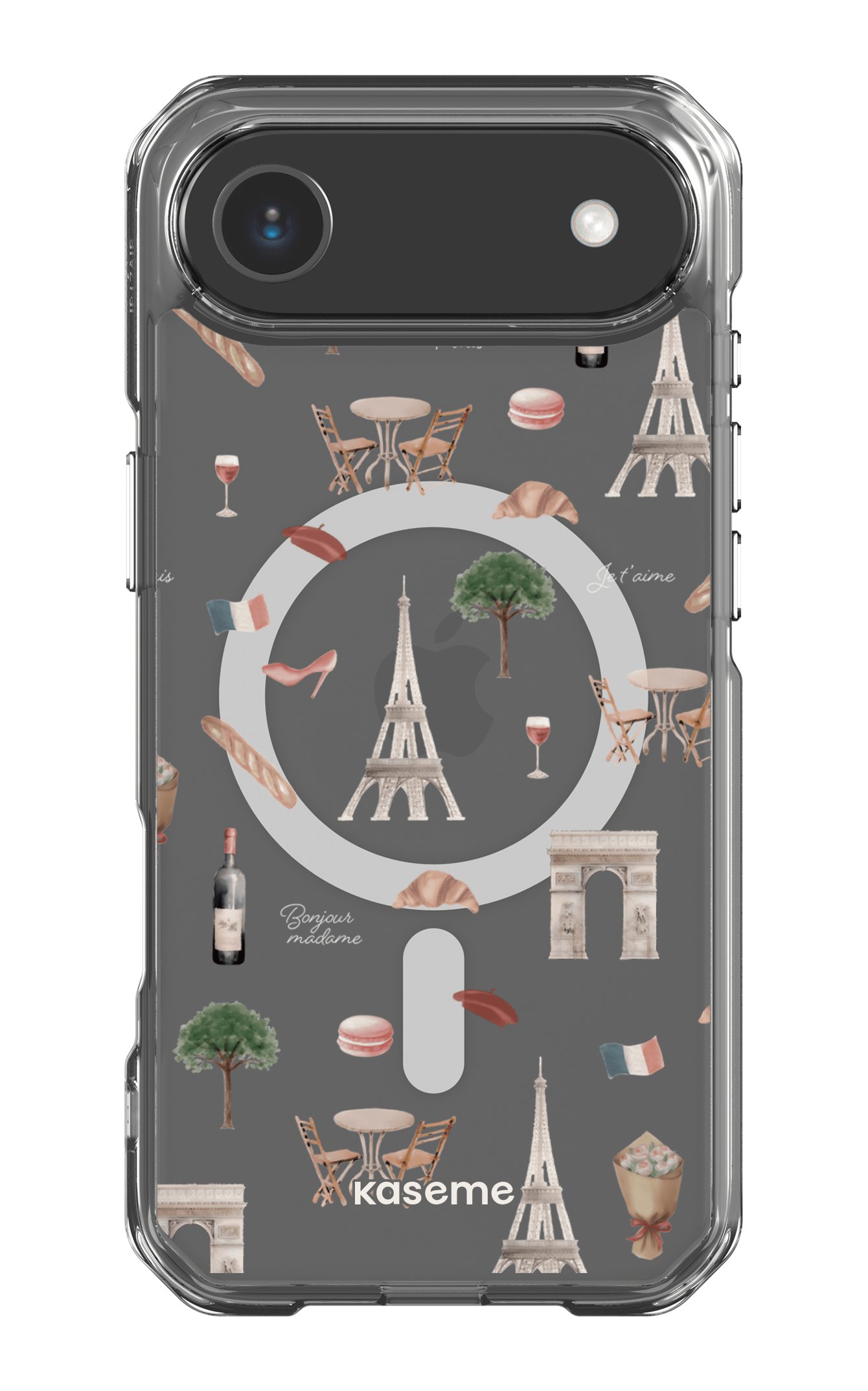 iPhone 17 Air Clear Case Magsafe Je t'aime Paris Clear Case -