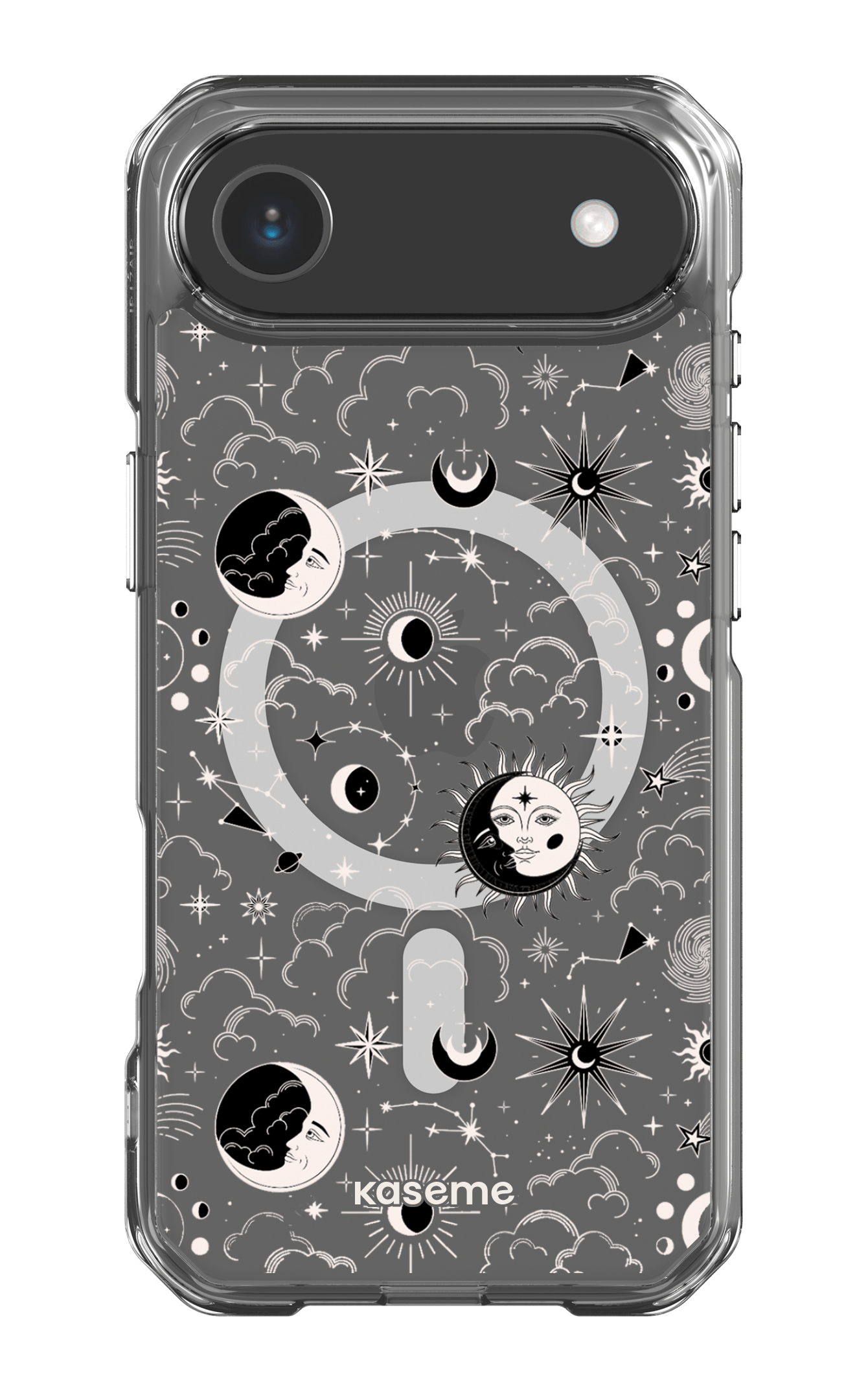 iPhone 17 Air Clear Case Magsafe Milky Way Black Clear Case -