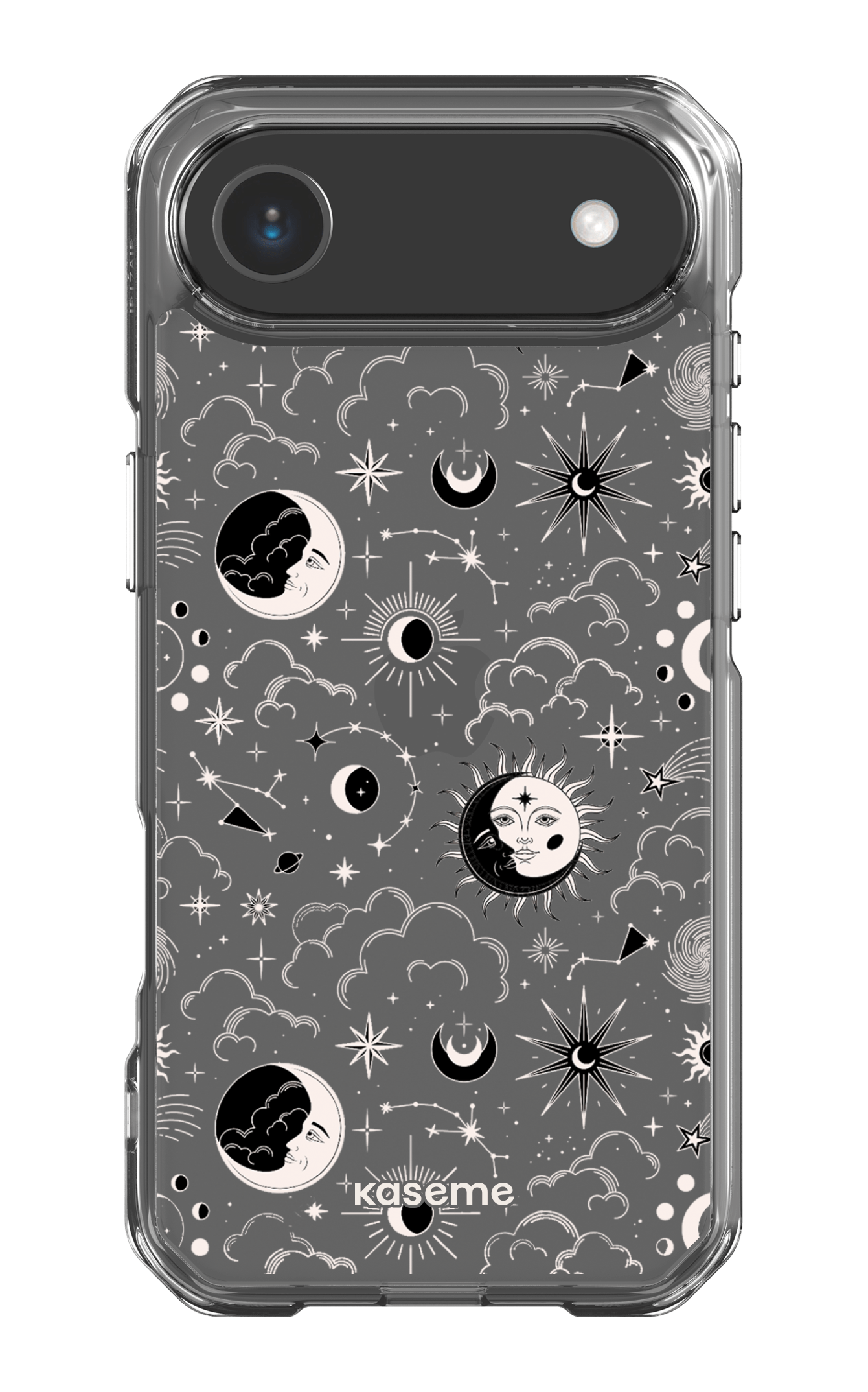 iPhone 17 Air Clear Case Milky Way Black Clear Case -