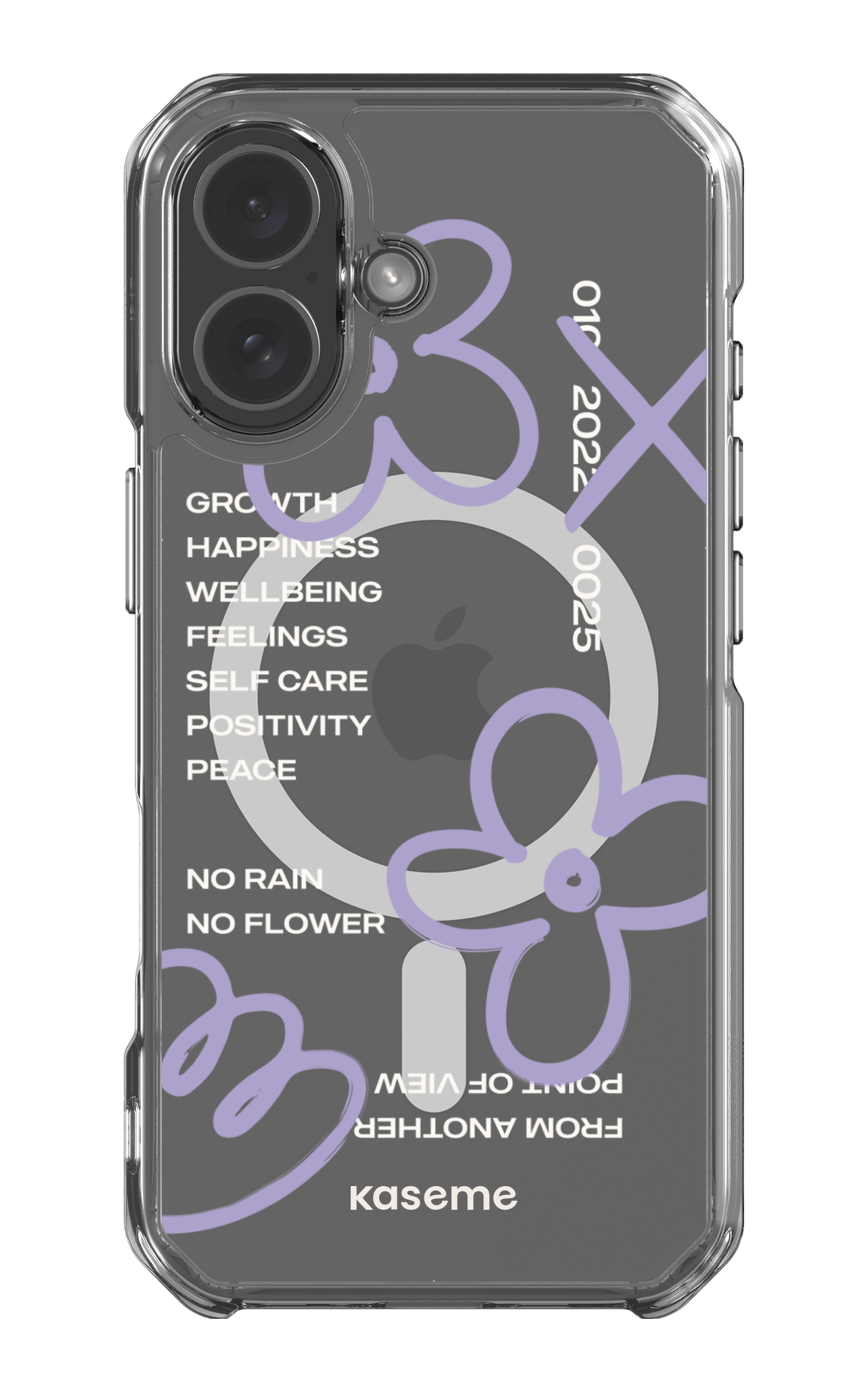 iPhone 17 Clear Case Magsafe Feelings purple Clear Case -