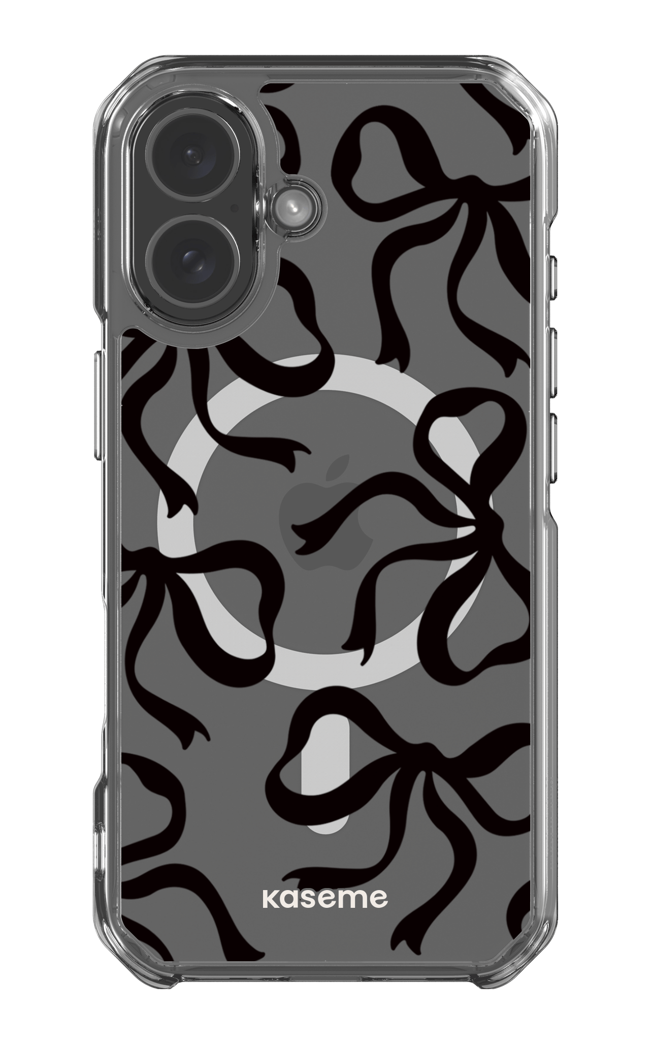 iPhone 17 Clear Case Magsafe Lace Black Clear Case -