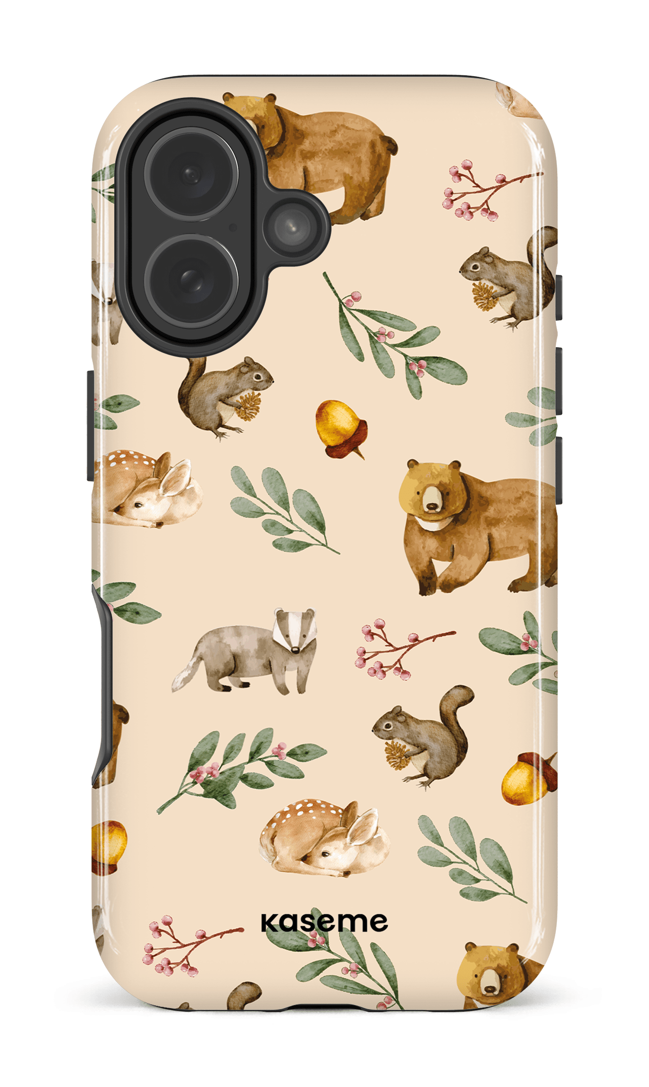 iPhone 17 Impact Case Furry Forest Beige -