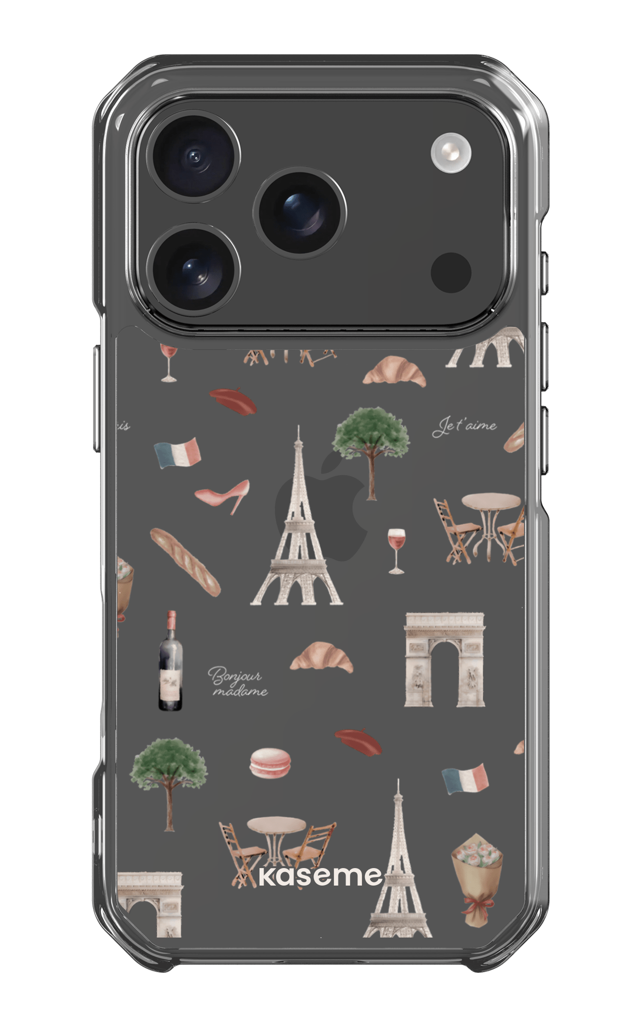 iPhone 17 Pro Clear Case Je t'aime Paris Clear Case -