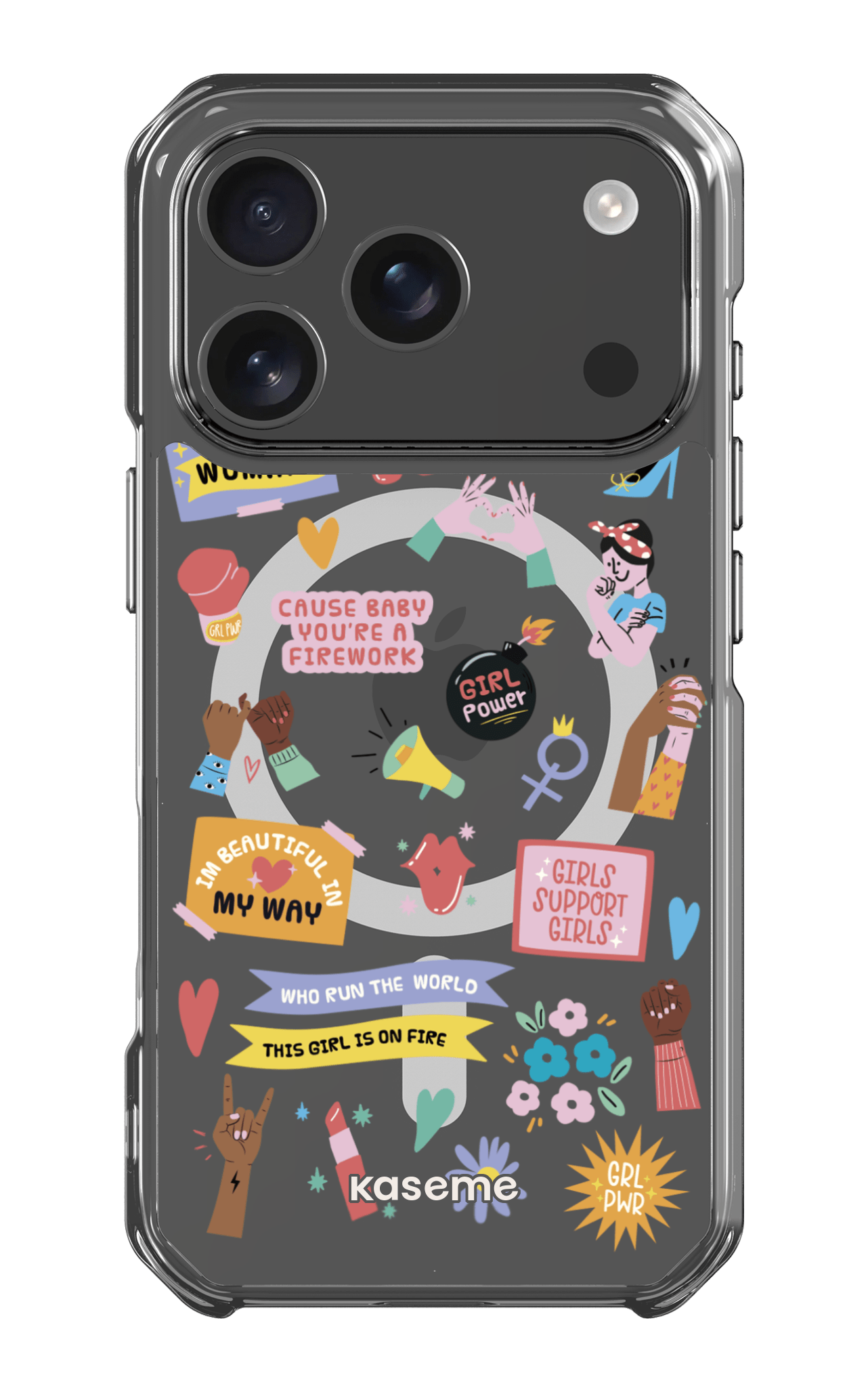 iPhone 17 Pro Clear Case Magsafe Girl Boss Clear Case -