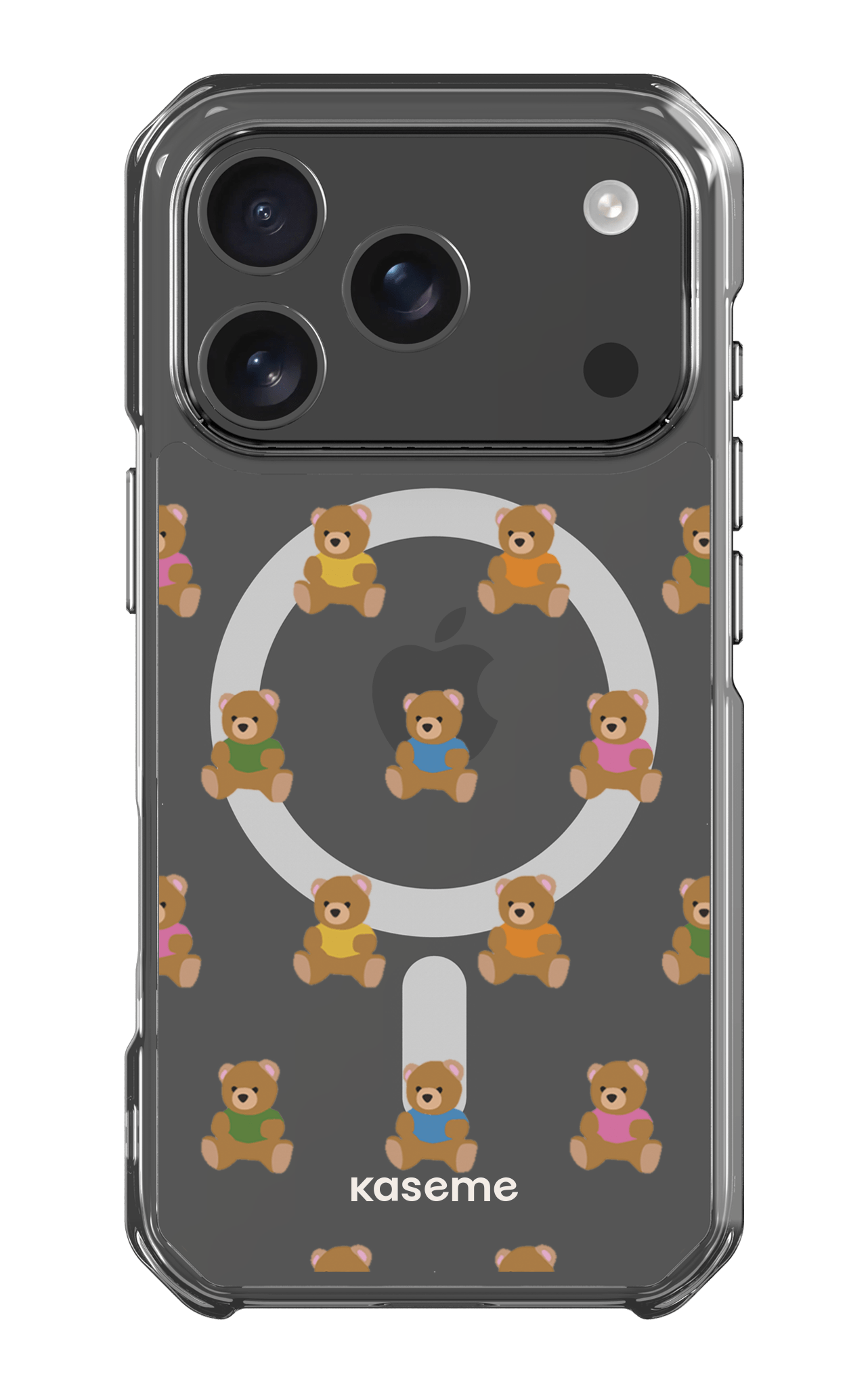 iPhone 17 Pro Clear Case Magsafe Teddy Clear Case -