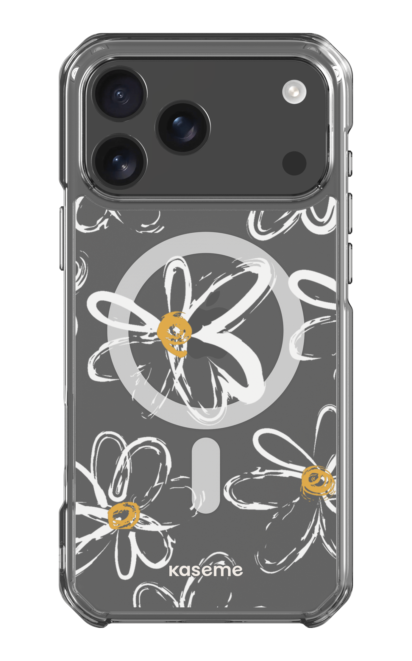 iPhone 17 Pro Max Clear Case Magsafe Give me flowers Clear Case -
