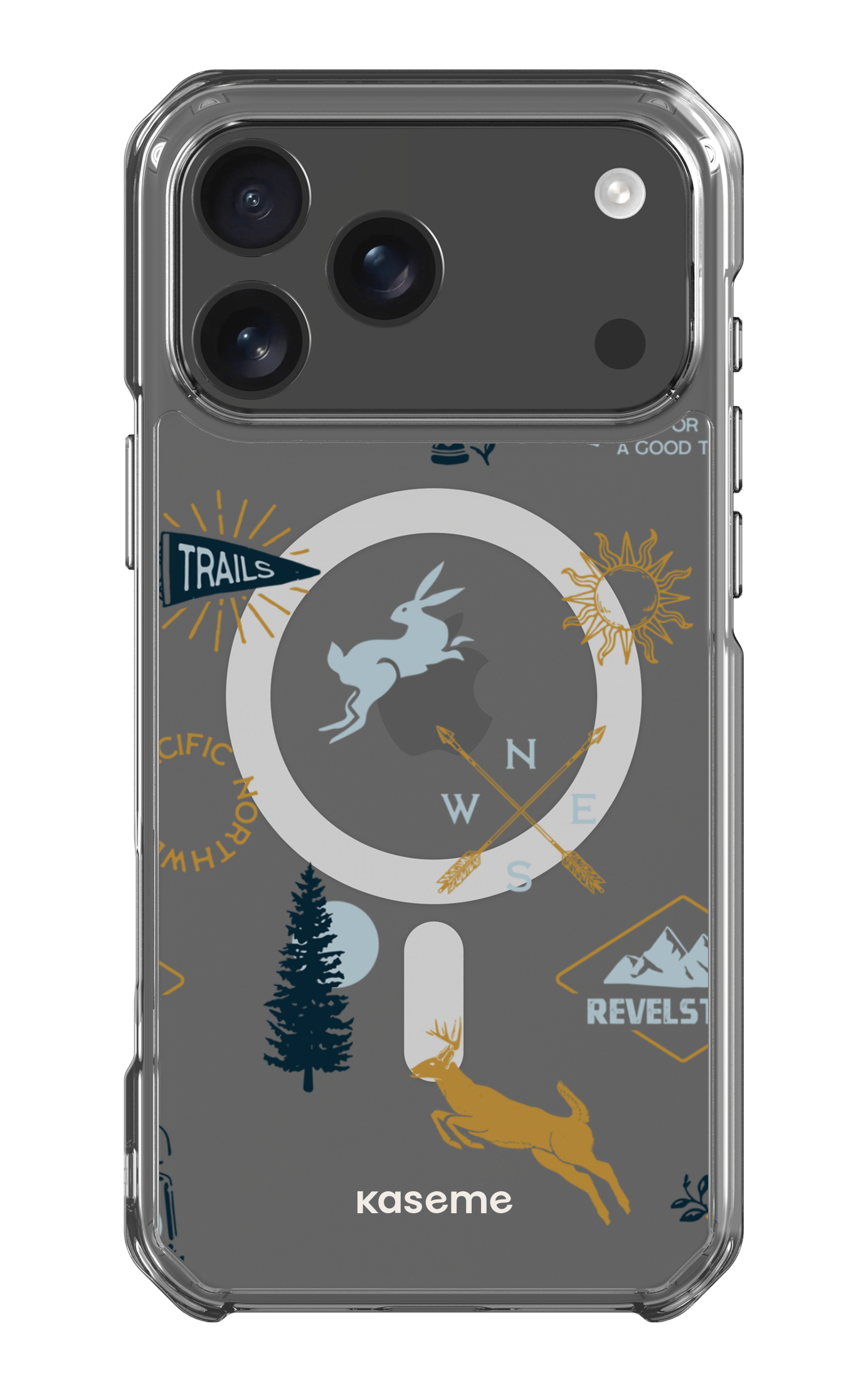 iPhone 17 Pro Max Clear Case Magsafe Revelstoke white Clear Case -