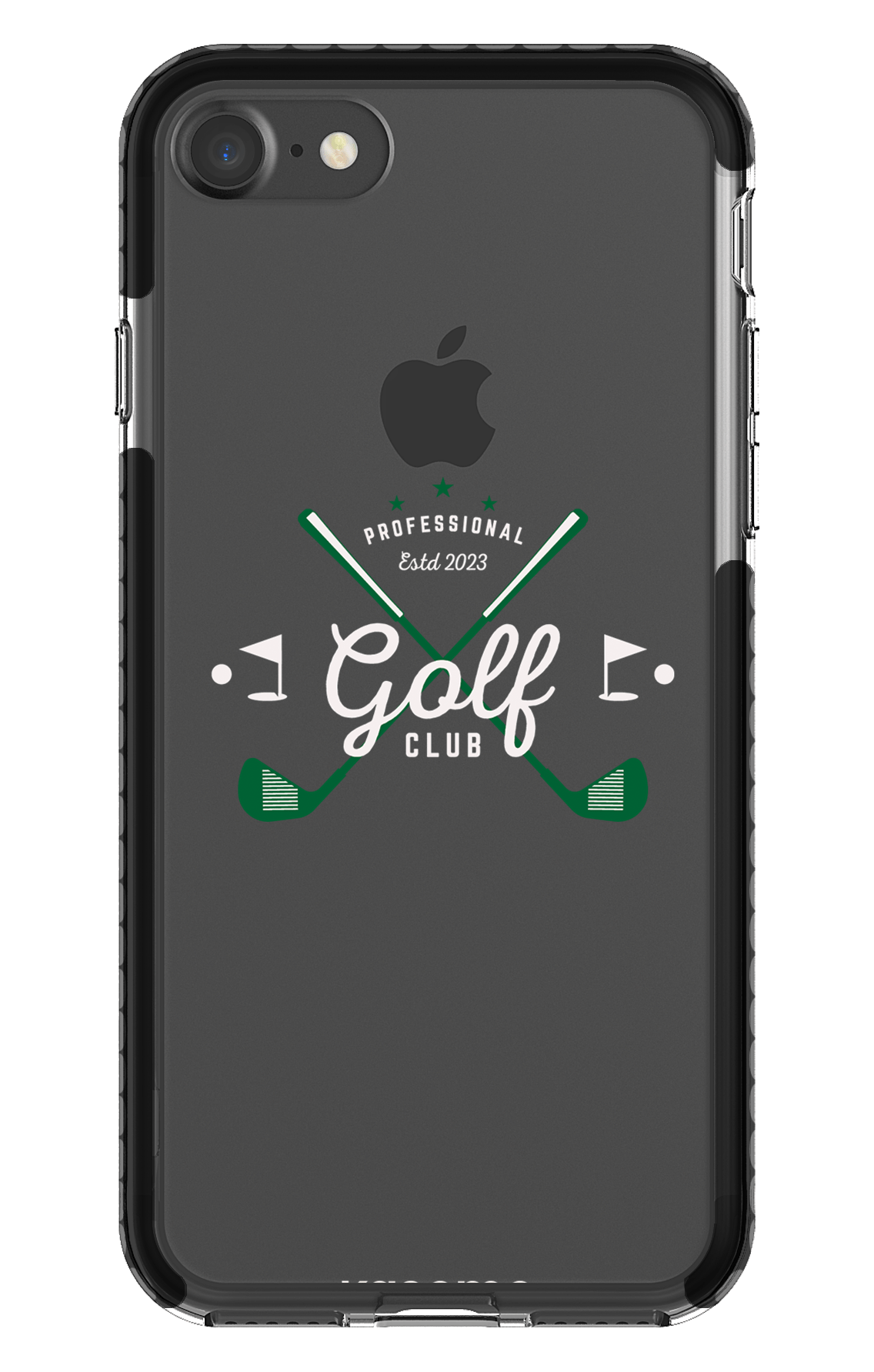 iPhone 7 Clear Case - Black Bogey Clear Case -