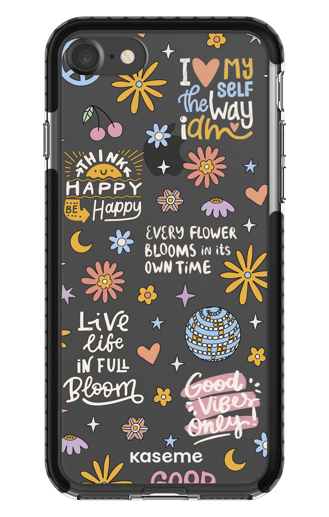 iPhone 7 Clear Case - Black Candid clear case -