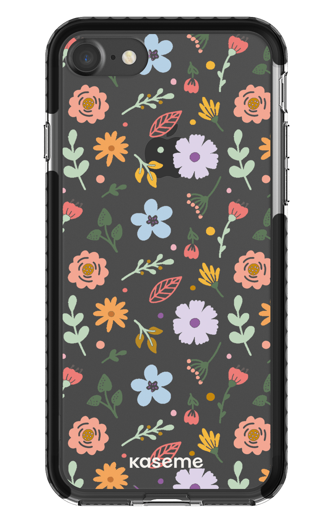 iPhone 7 Clear Case - Black Charm clear case -