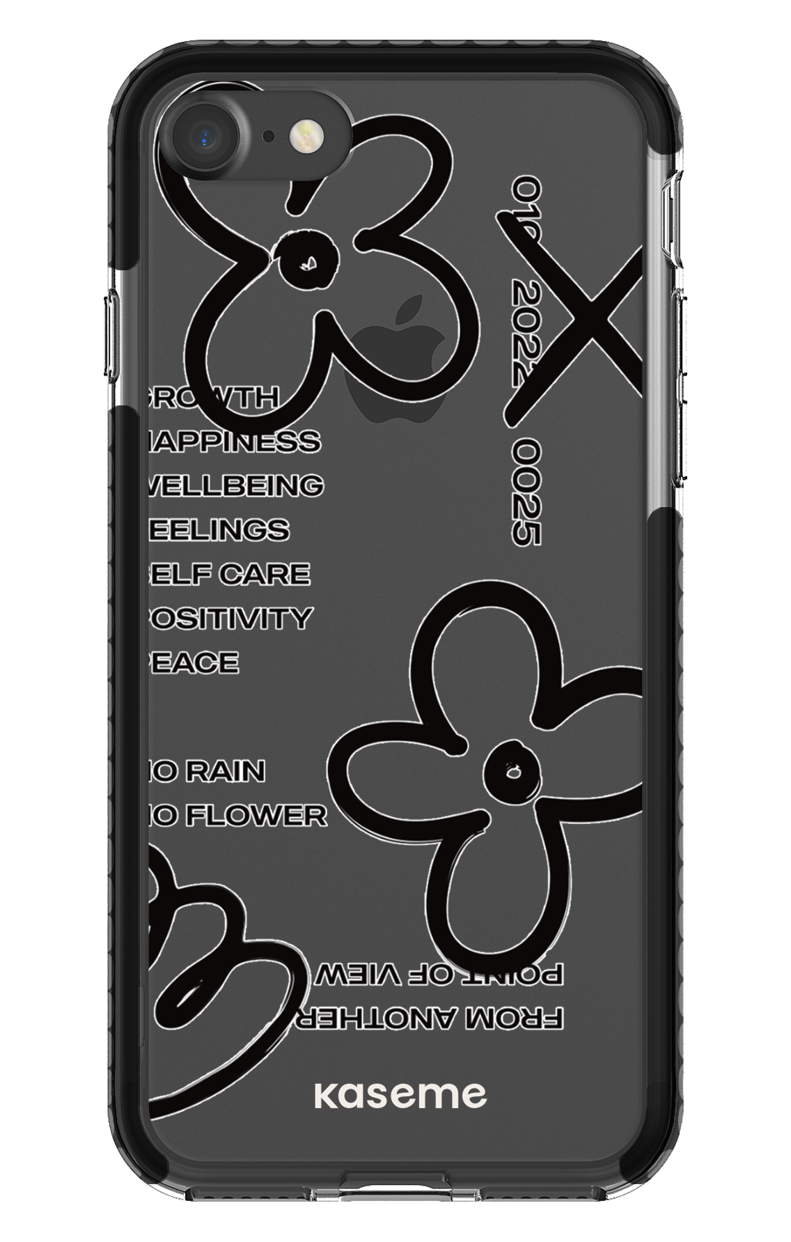 iPhone 7 Clear Case - Black Feelings black Clear Case -