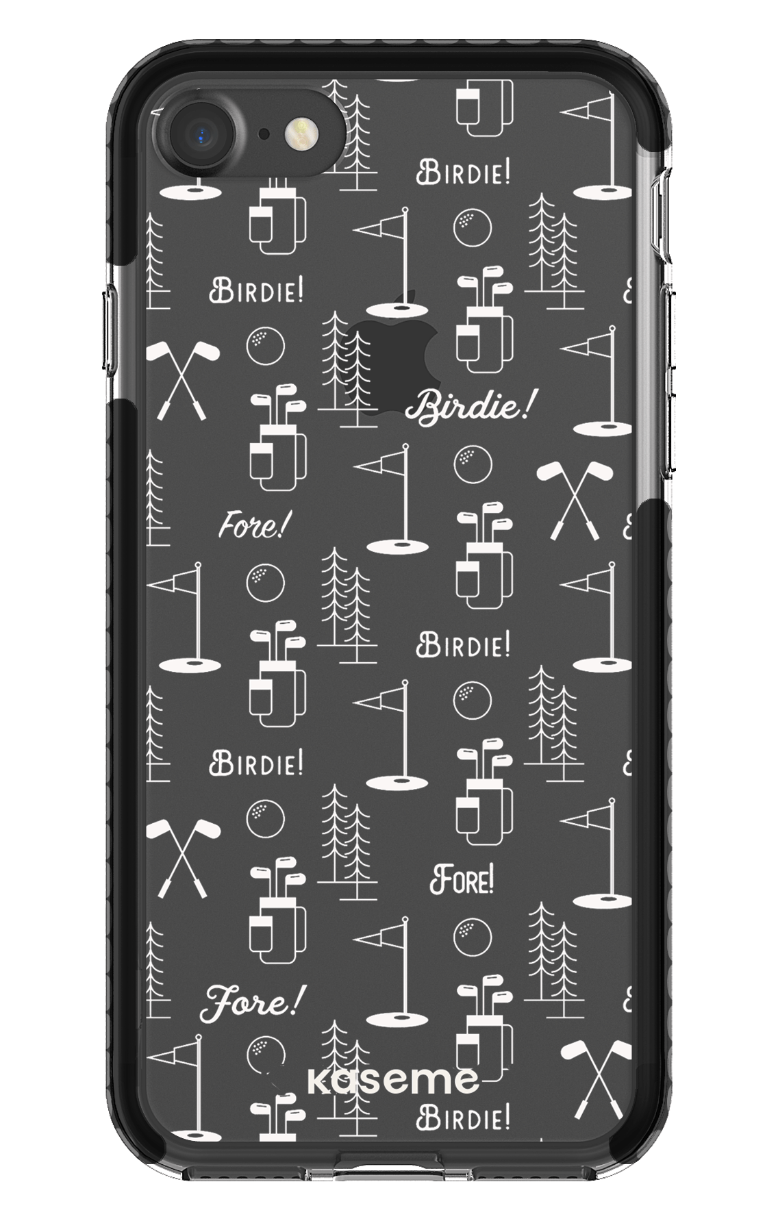 iPhone 7 Clear Case - Black Fore clear case -