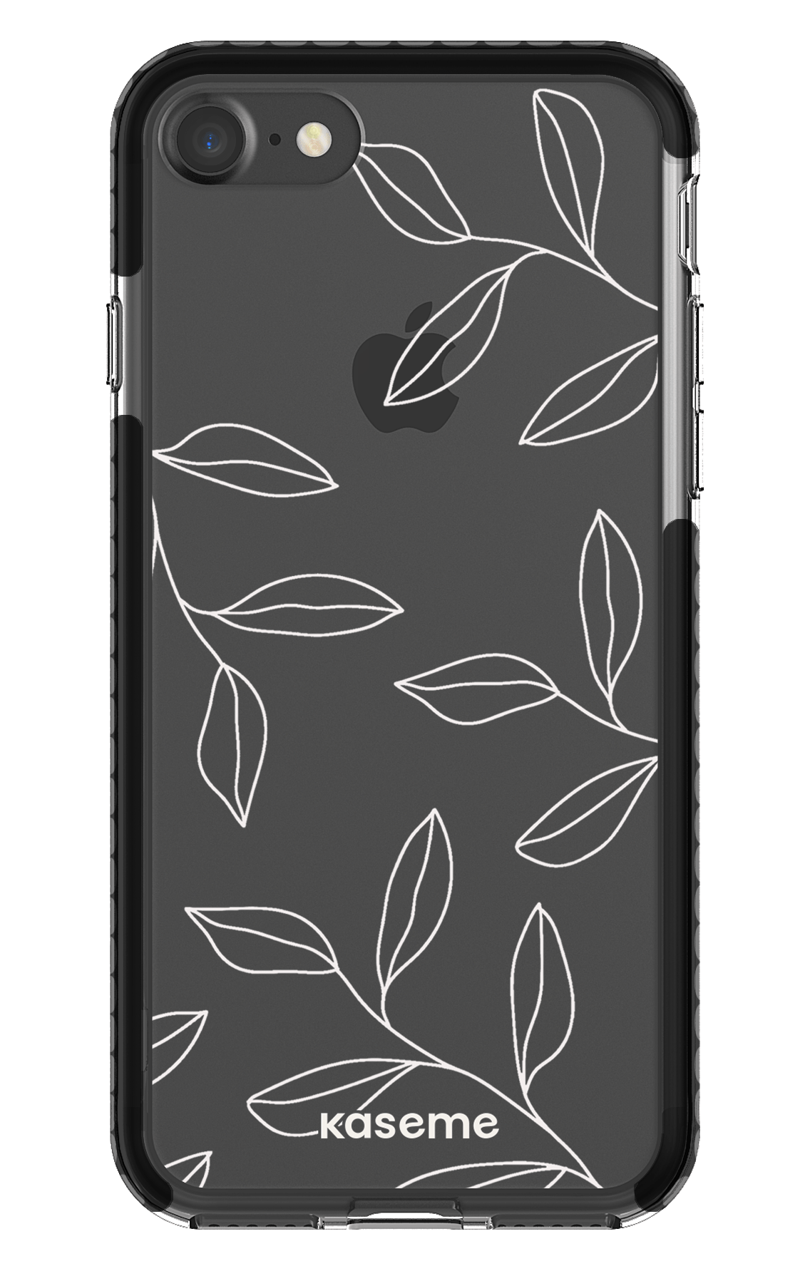 iPhone 7 Clear Case - Black Gloomy Clear Case -