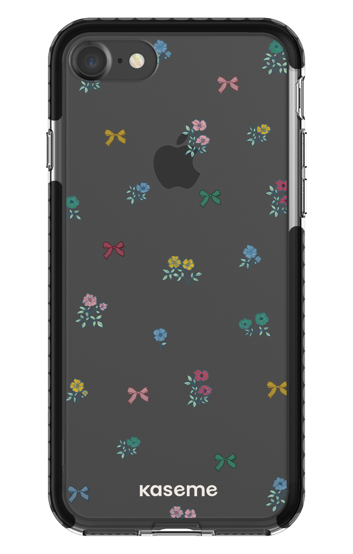 iPhone 7 Clear Case - Black Graceful Clear Case -