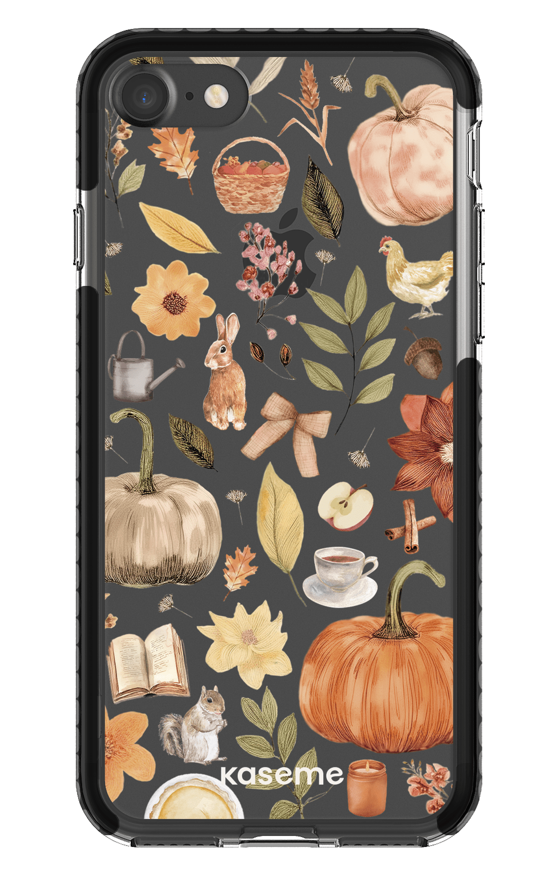 iPhone 7 Clear Case - Black Harvest Hues Clear Case -