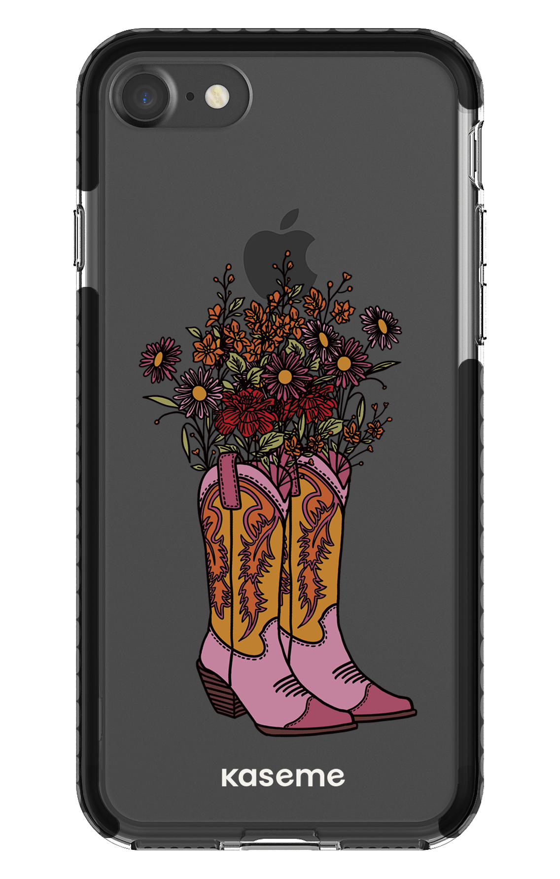 iPhone 7 Clear Case - Black Howdy Clear Case -