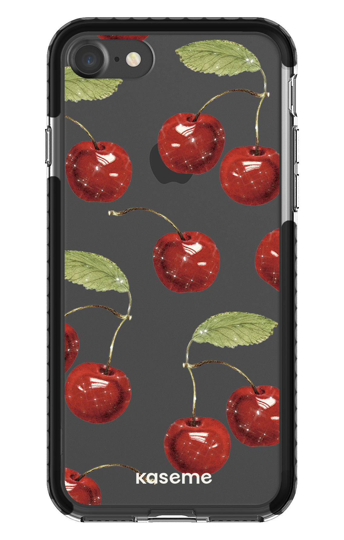 iPhone 7 Clear Case - Black Juicy Clear Case -