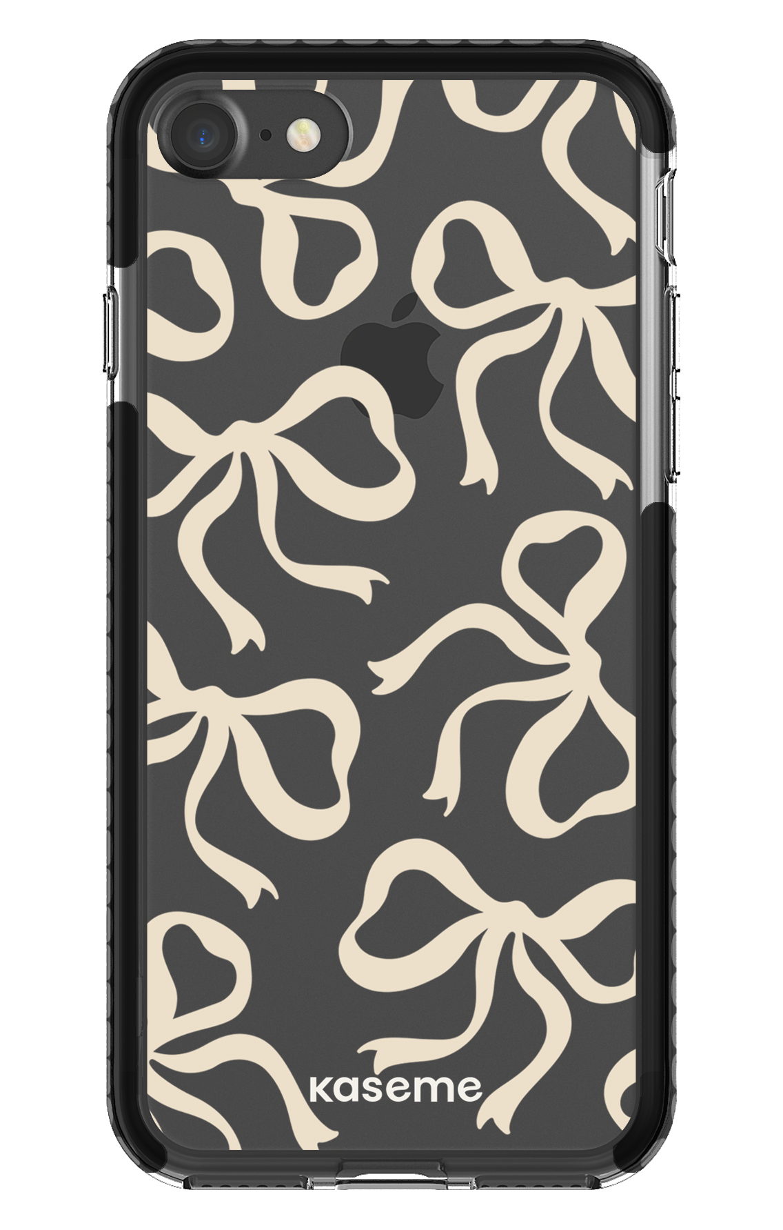 iPhone 7 Clear Case - Black Lace Clear Case -