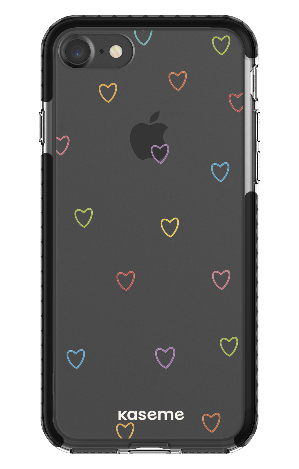 iPhone 7 Clear Case - Black Love Wins Clear Case -