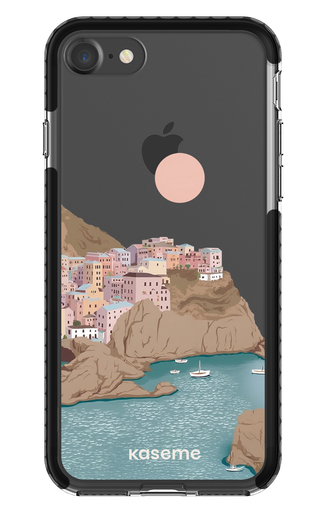 iPhone 7 Clear Case - Black Mediterrana Clear Case -