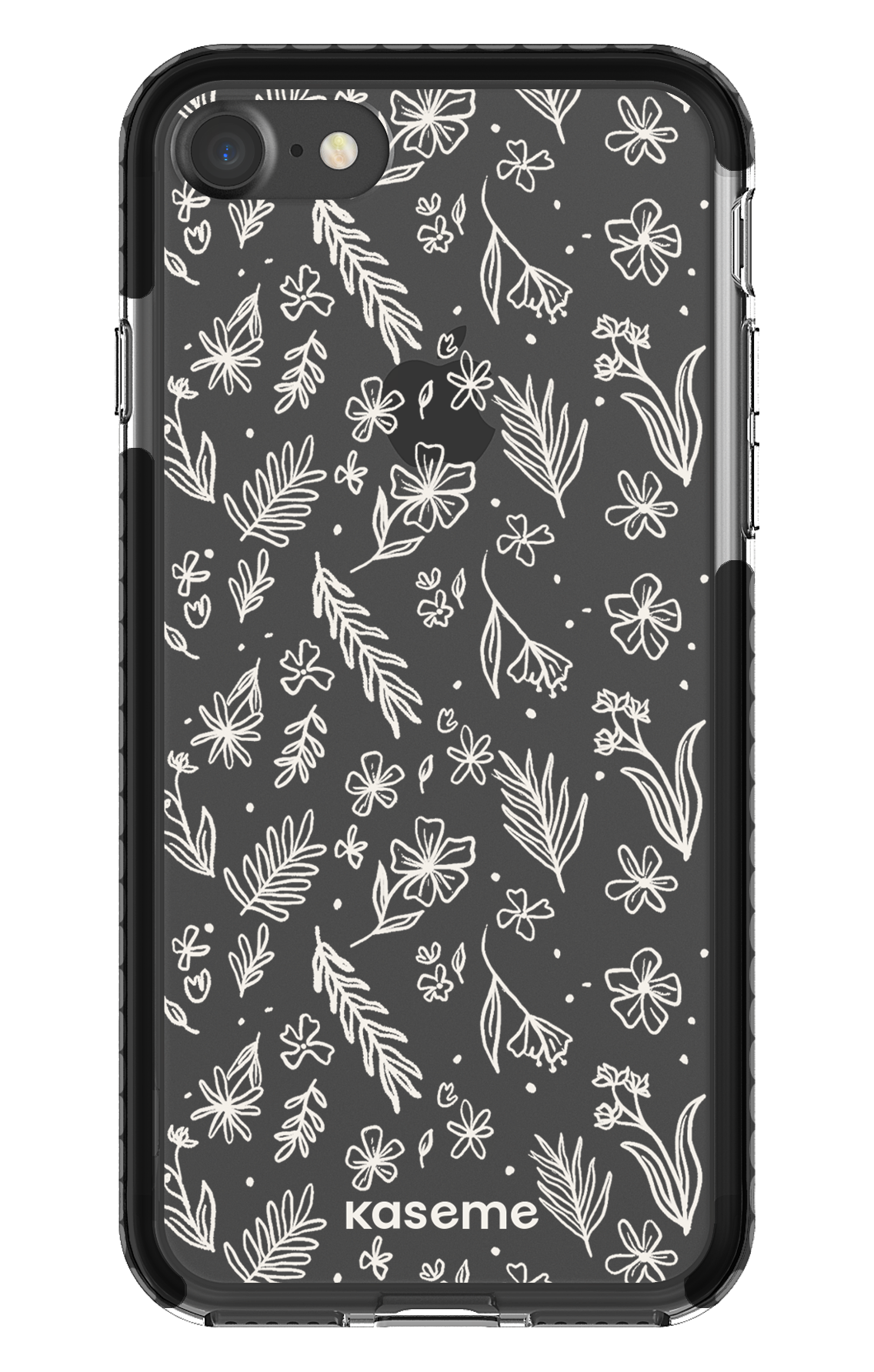 iPhone 7 Clear Case - Black Olive Branch Clear Case -