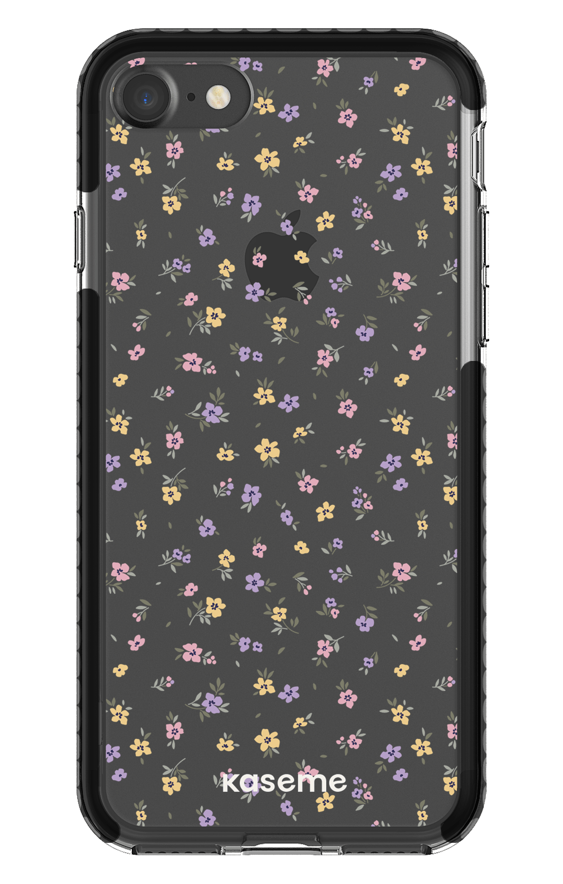 iPhone 7 Clear Case - Black Porcelain Blossom Clear Case -