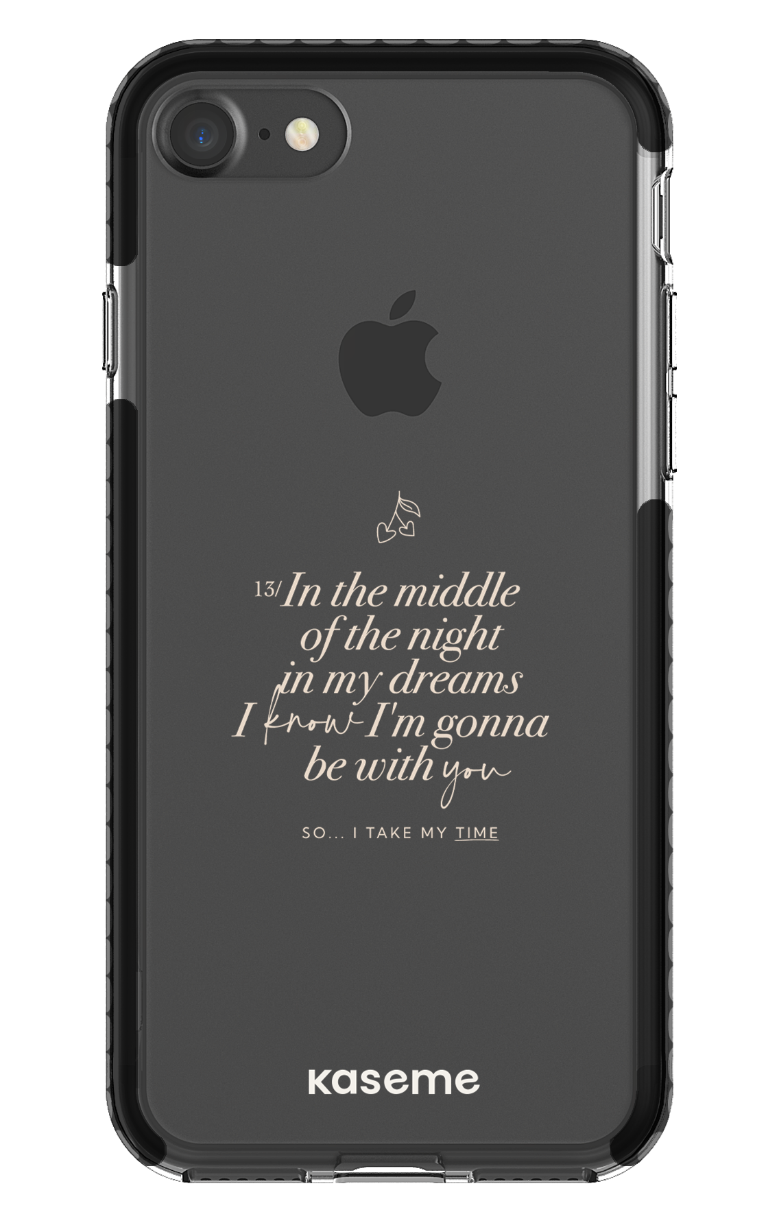 iPhone 7 Clear Case - Black Ready For It Clear Case -