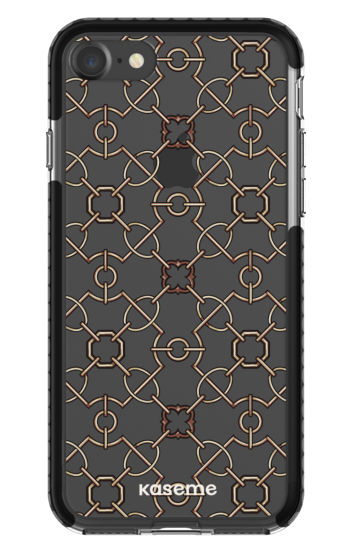 iPhone 7 Clear Case - Black Refined Clear Case -