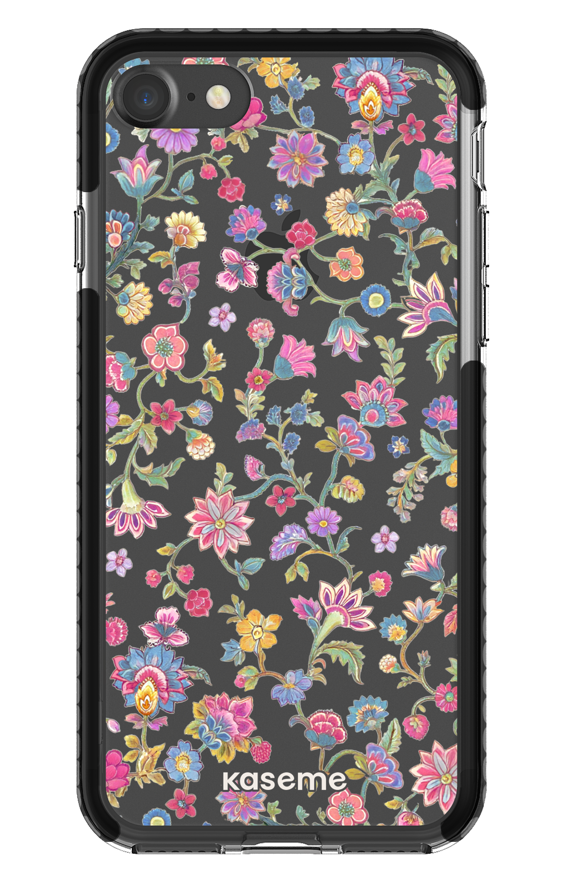 iPhone 7 Clear Case - Black Secret Garden Clear Case -