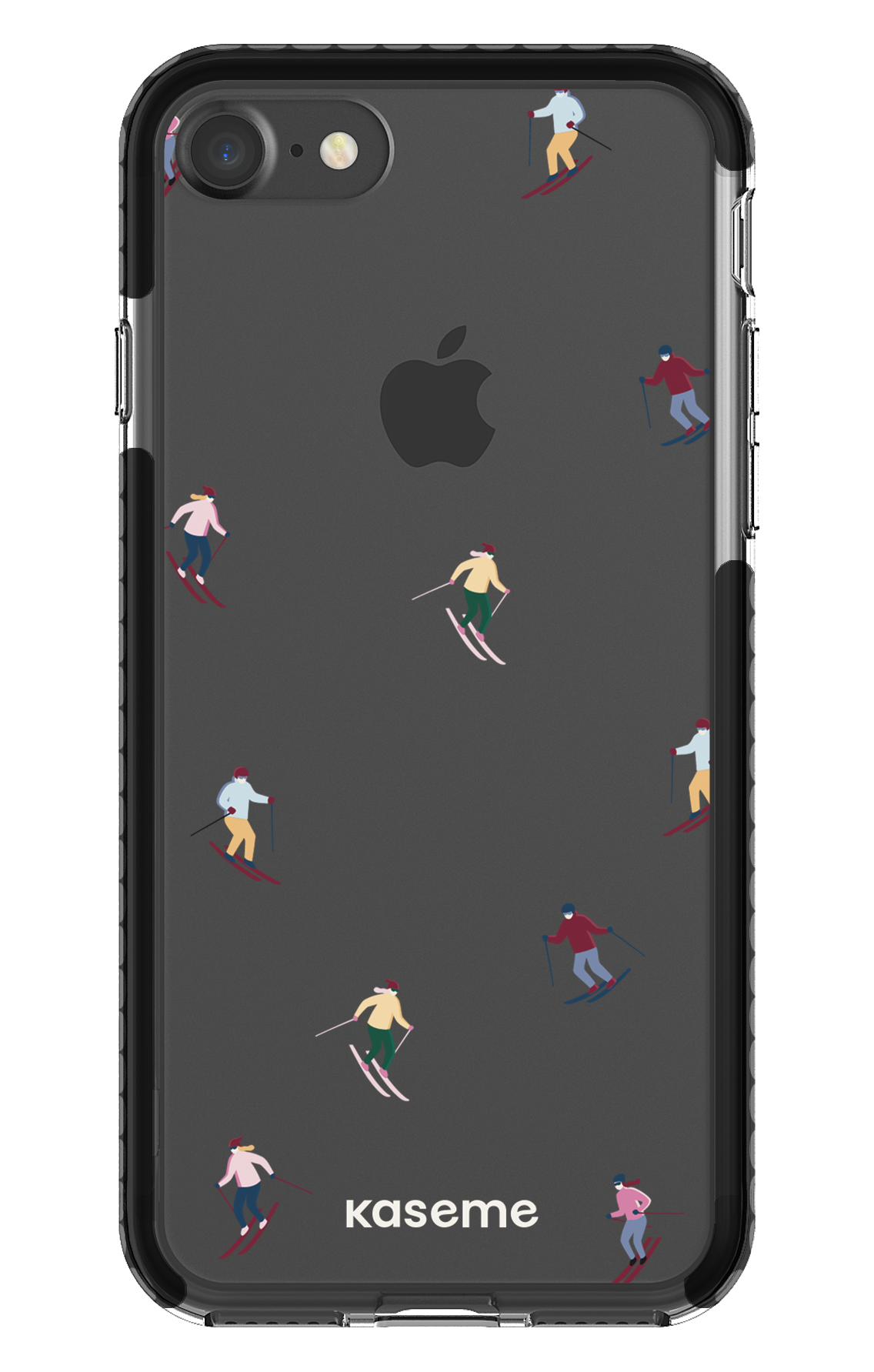 iPhone 7 Clear Case - Black Slope Clear Case -