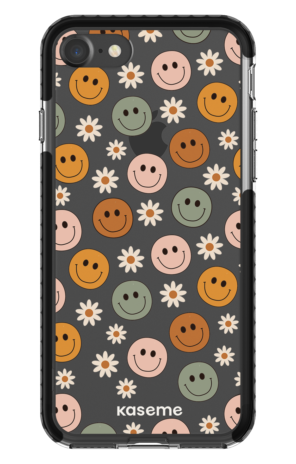 iPhone 7 Clear Case - Black Smirk Clear Case -