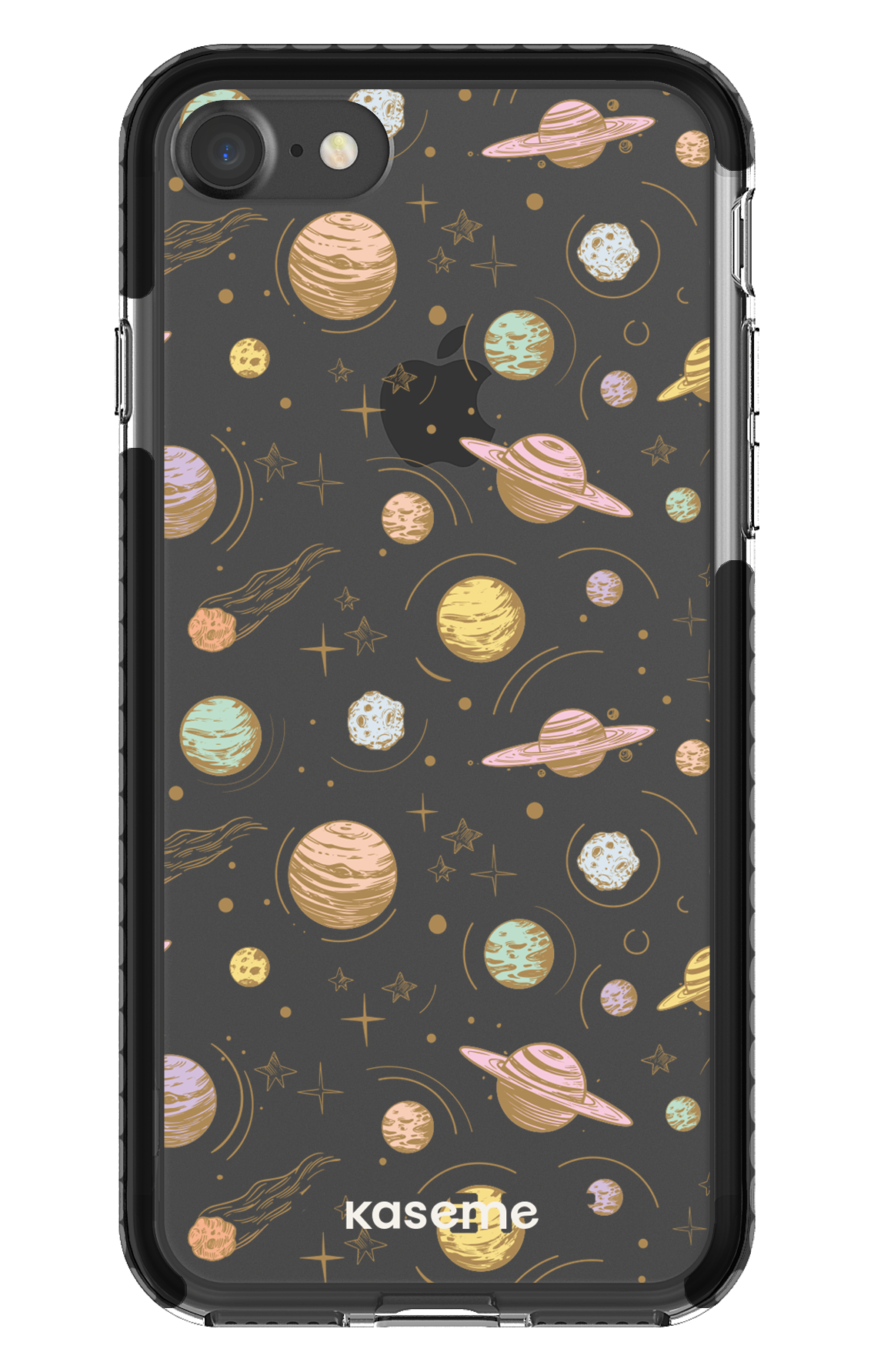 iPhone 7 Clear Case - Black Solar Clear Case -