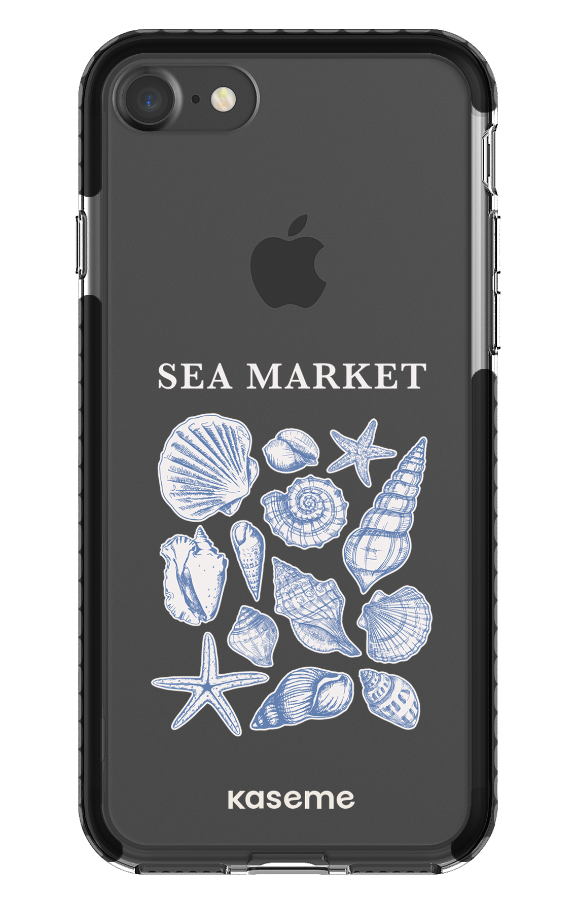 iPhone 7 Clear Case - Black Souvenir Clear Case -