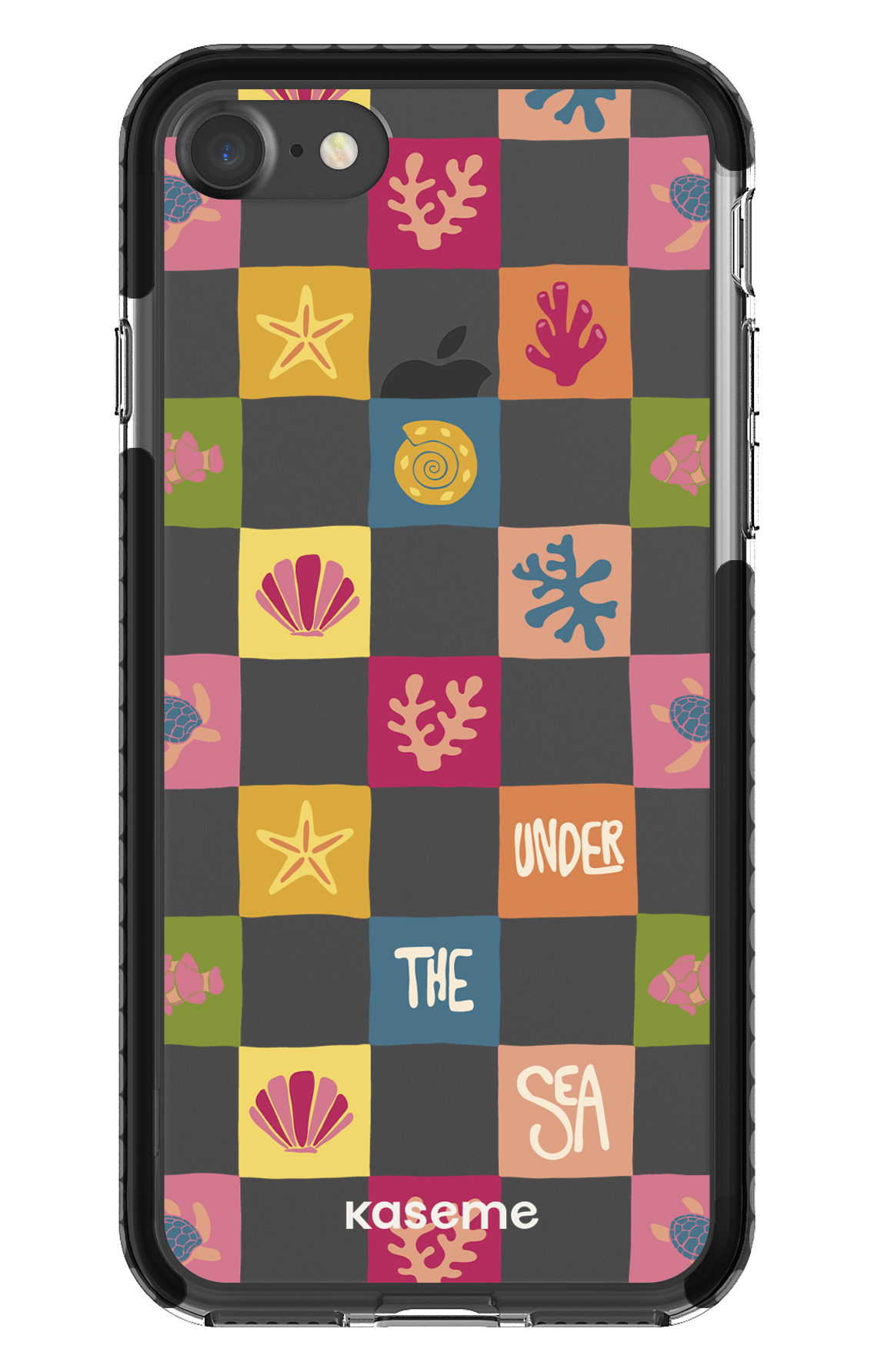 iPhone 7 Clear Case - Black Under the sea Clear Case -