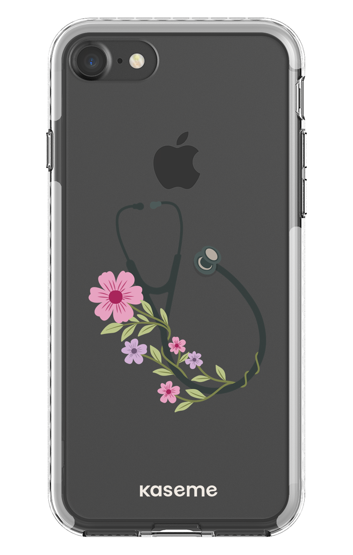 iPhone 7 Clear case - White Blossom Beat Clear Case -