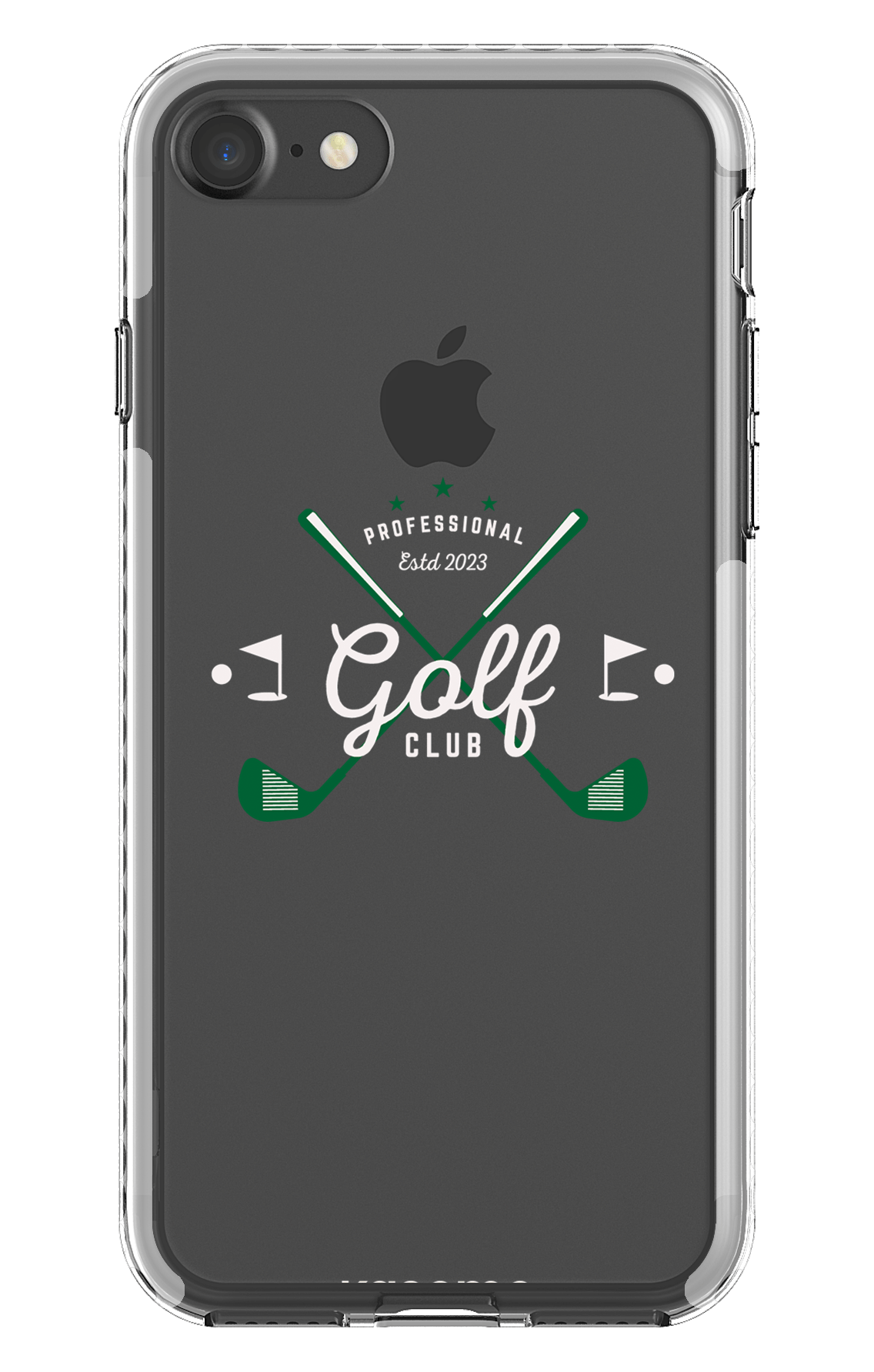 iPhone 7 Clear case - White Bogey clear case -