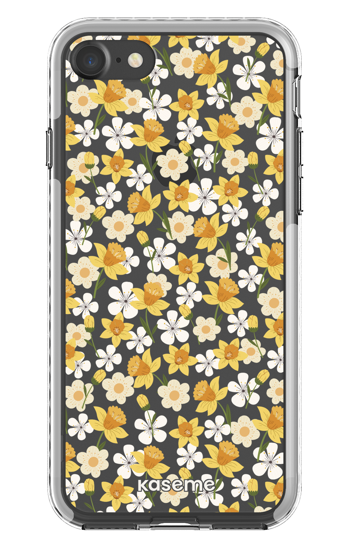 iPhone 7 Clear case - White Daffodil Clear Case -