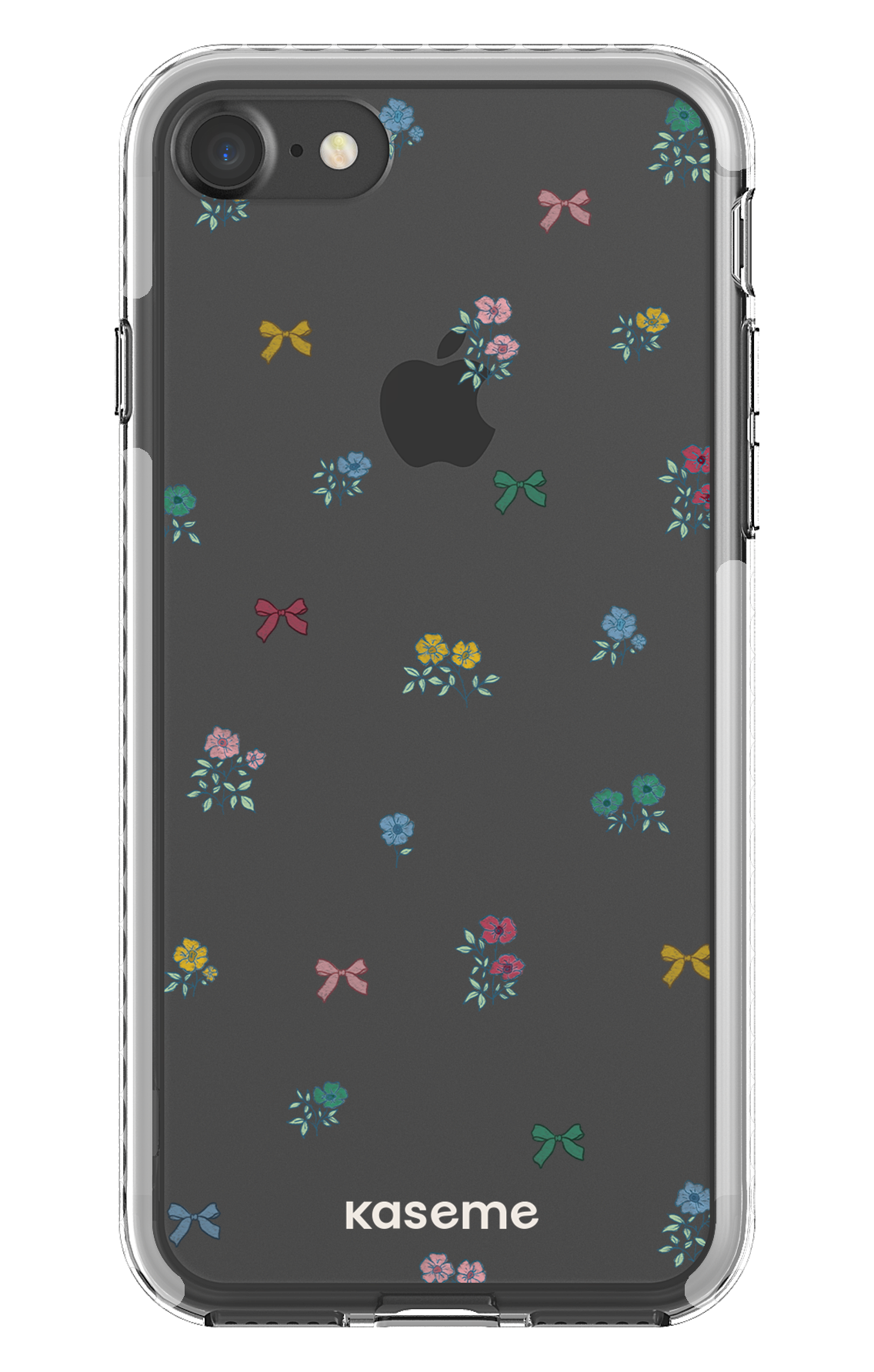 iPhone 7 Clear case - White Graceful Clear Case -