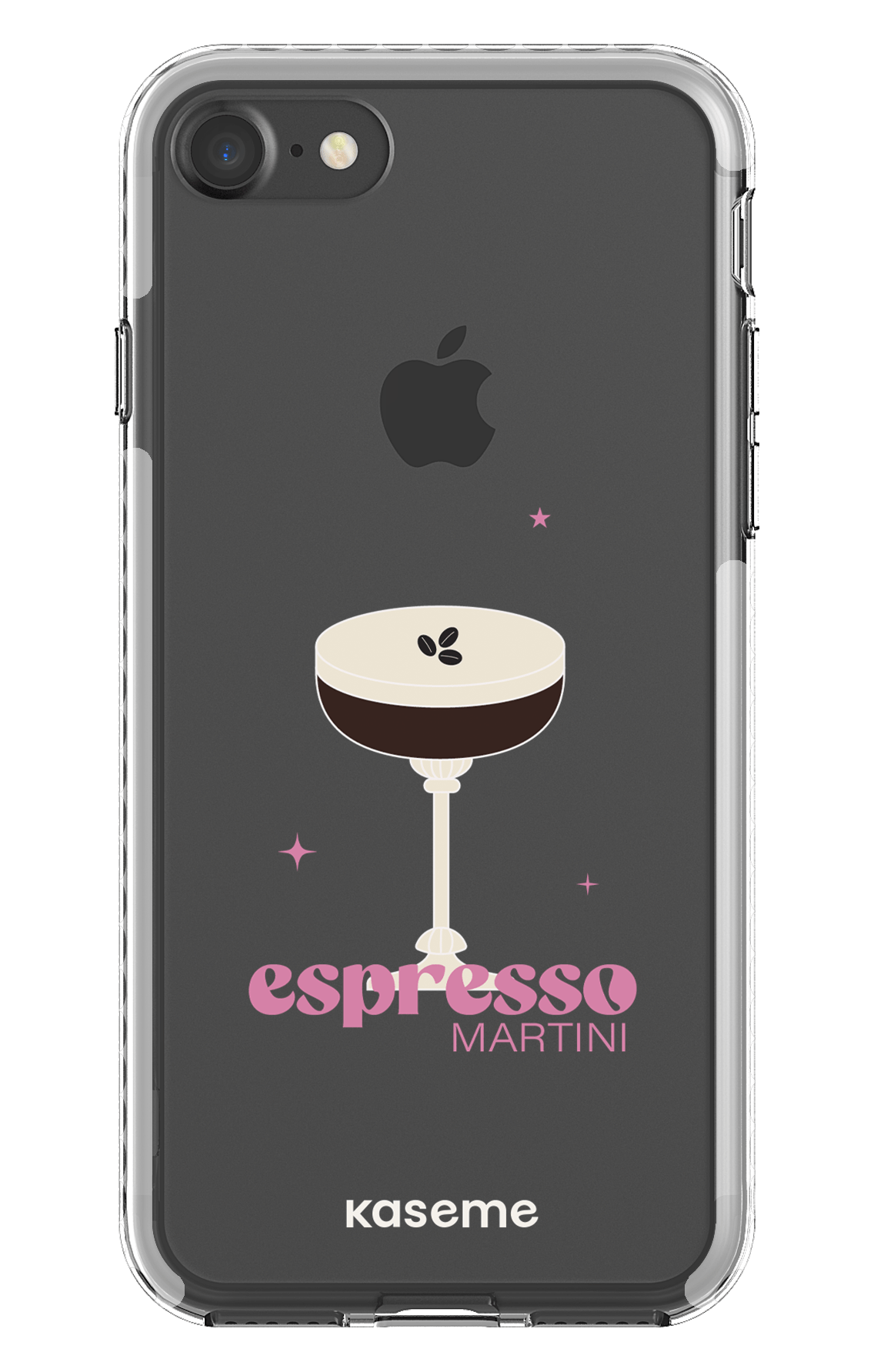 iPhone 7 Clear case - White Hold My Tiny Clear Case -