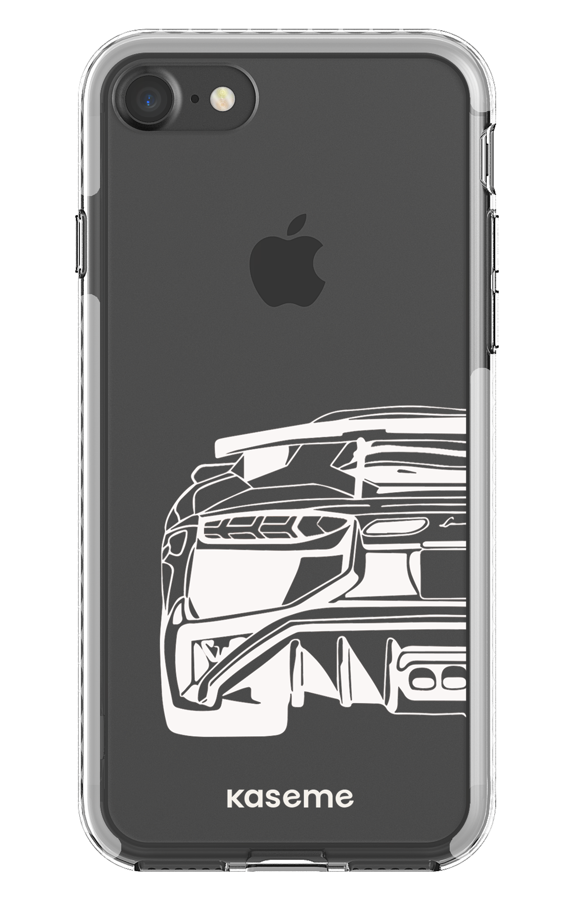 iPhone 7 Clear case - White Lambo clear case -