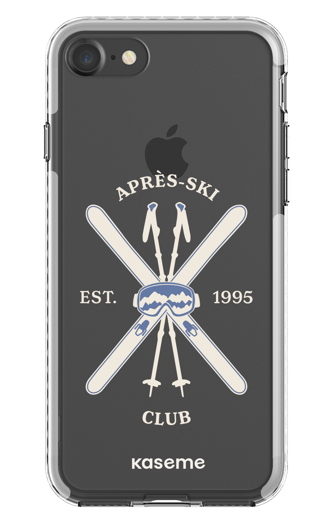 iPhone 7 Clear case - White Off-Track Clear Case -